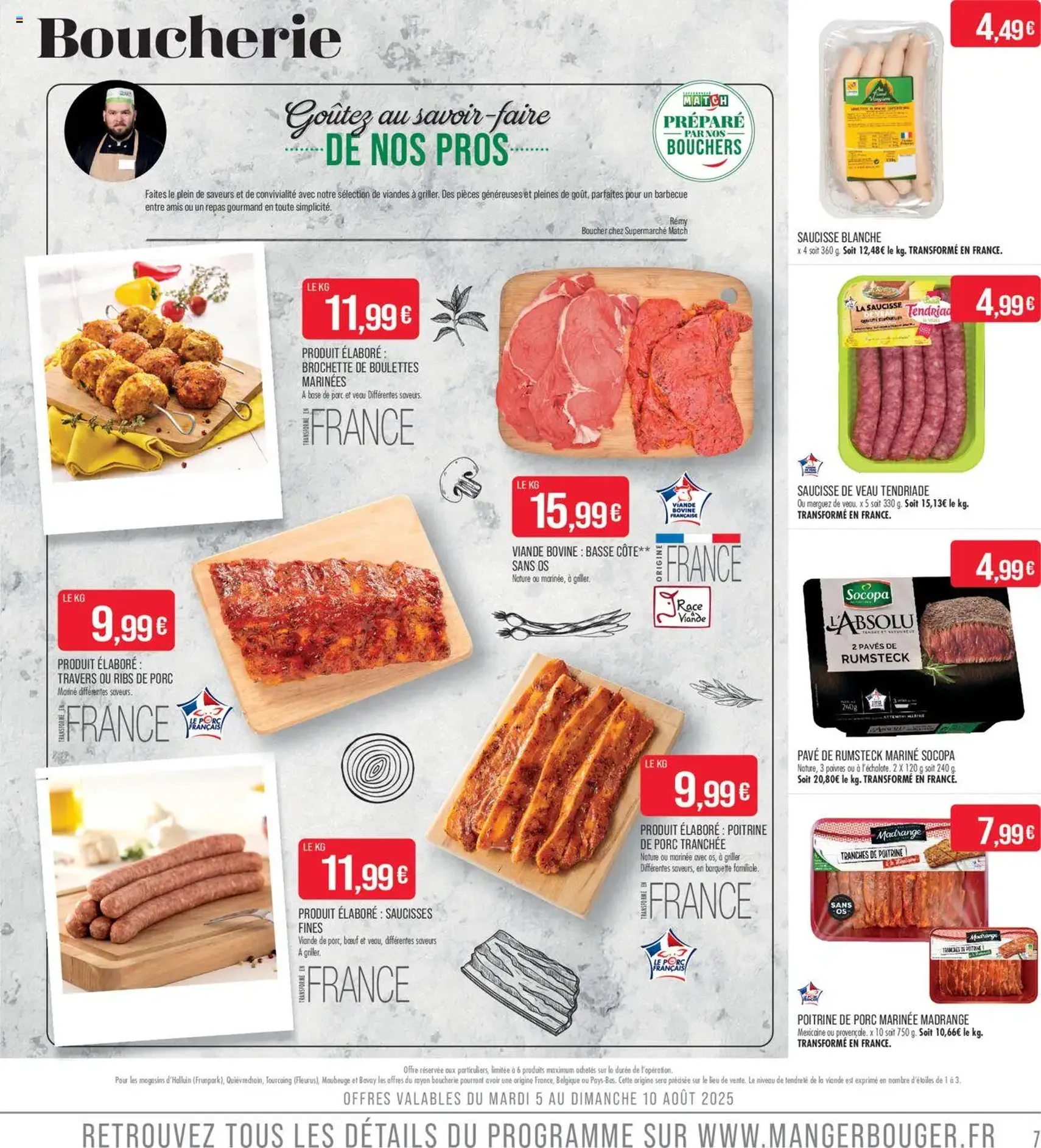 Match Supermarché catalogue - brochure valable à partir du 05/08/2025, page 7 sur 22 Match Supermarché catalogue - brochure valable à partir du 05/08/2025, page 7 sur 22