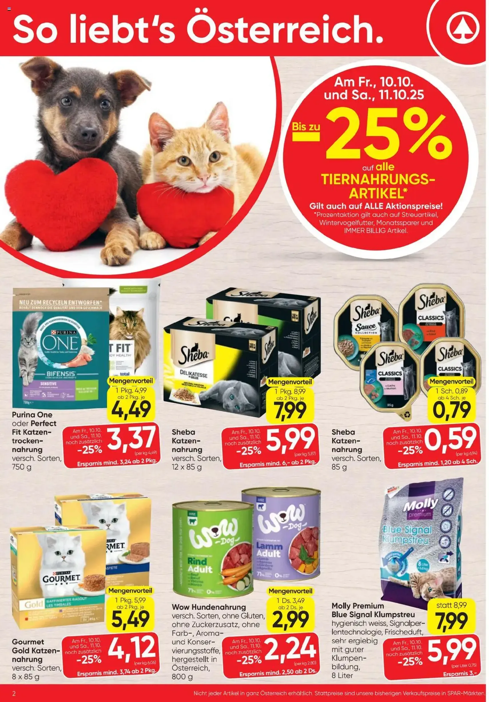 Spar Flugblatt - Gültiger Prospekt ab 09.10.2025, Seite 2 von insgesamt 24