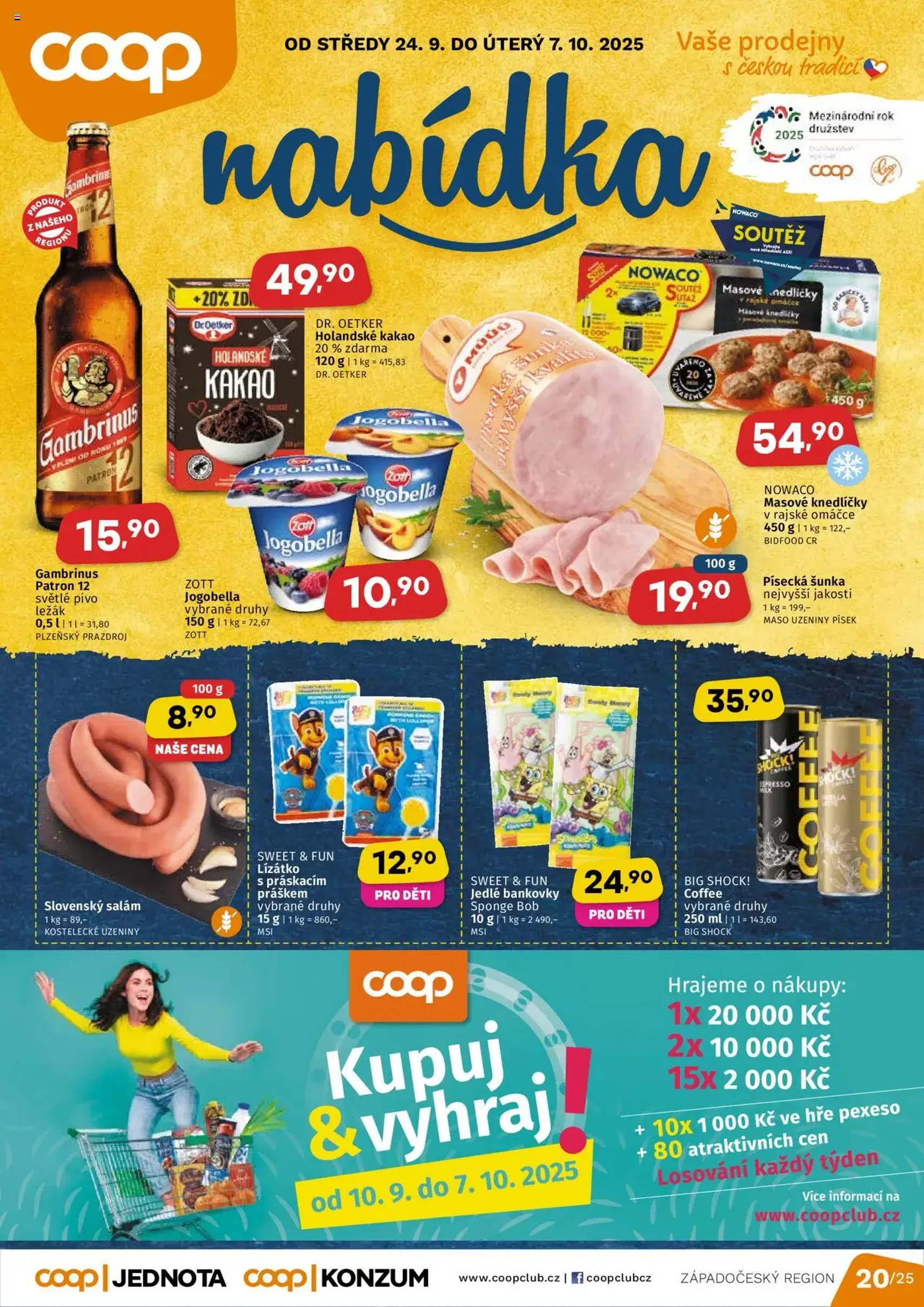 Coop leták - Západočeský region - platný leták od 24.09.2025 strana 1 z 4
