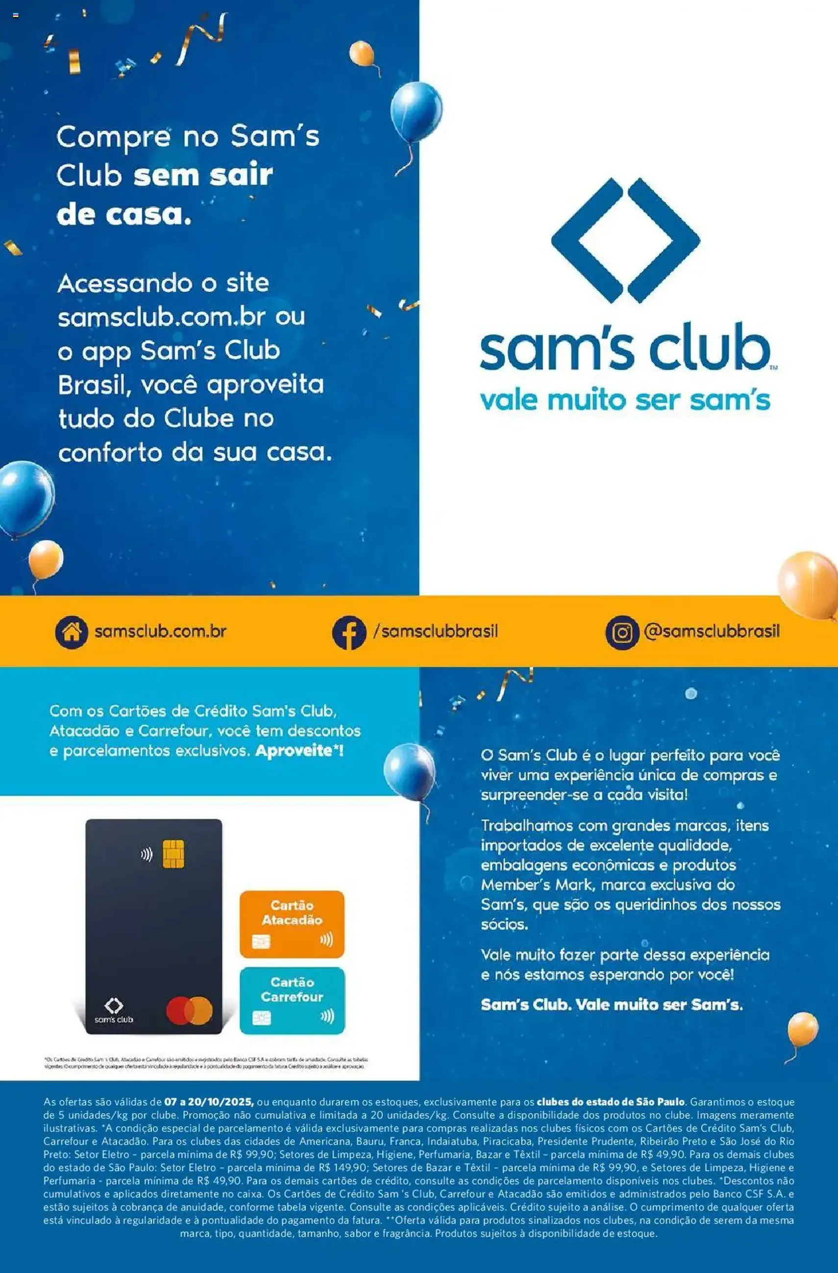 Sam's Club - Ofertas Aniversário - folheto válido a partir de 07/10/2025 página 19 de 19