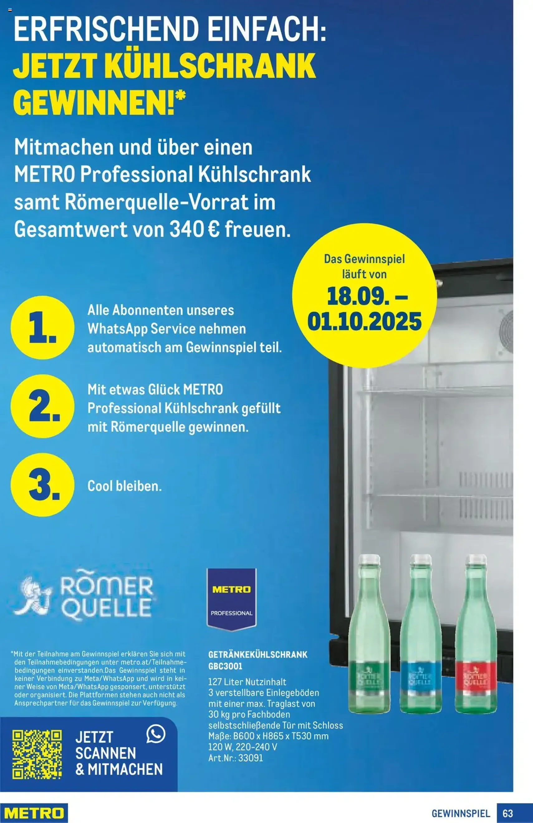 Metro angebote Profi - Gültiger Prospekt ab 18.09.2025, Seite 63 von insgesamt 64 Metro angebote Profi - Gültiger Prospekt ab 18.09.2025, Seite 63 von insgesamt 64