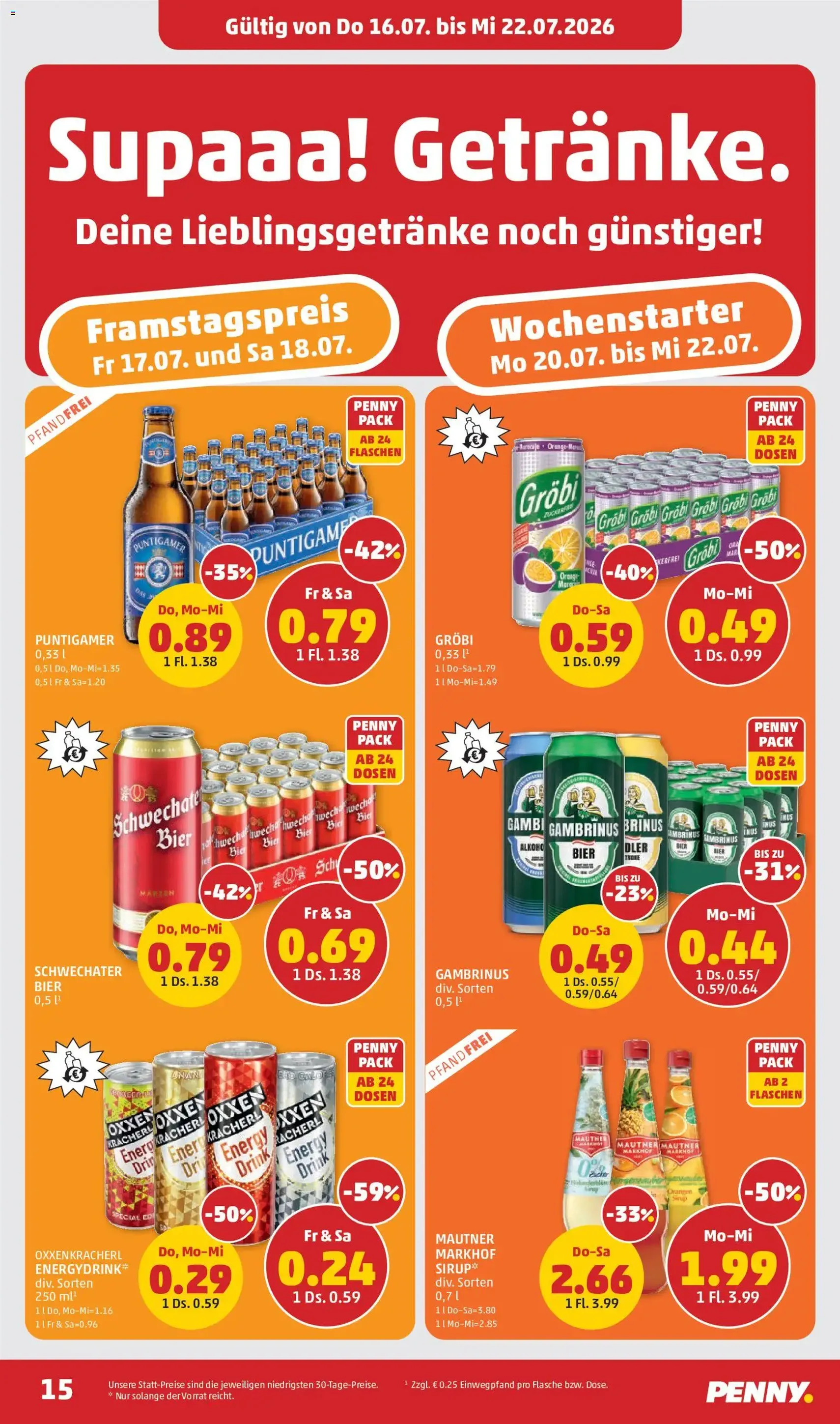 Penny Markt Flugblatt - Gültiger Prospekt ab 16.07.2026, Seite 15 von insgesamt 28