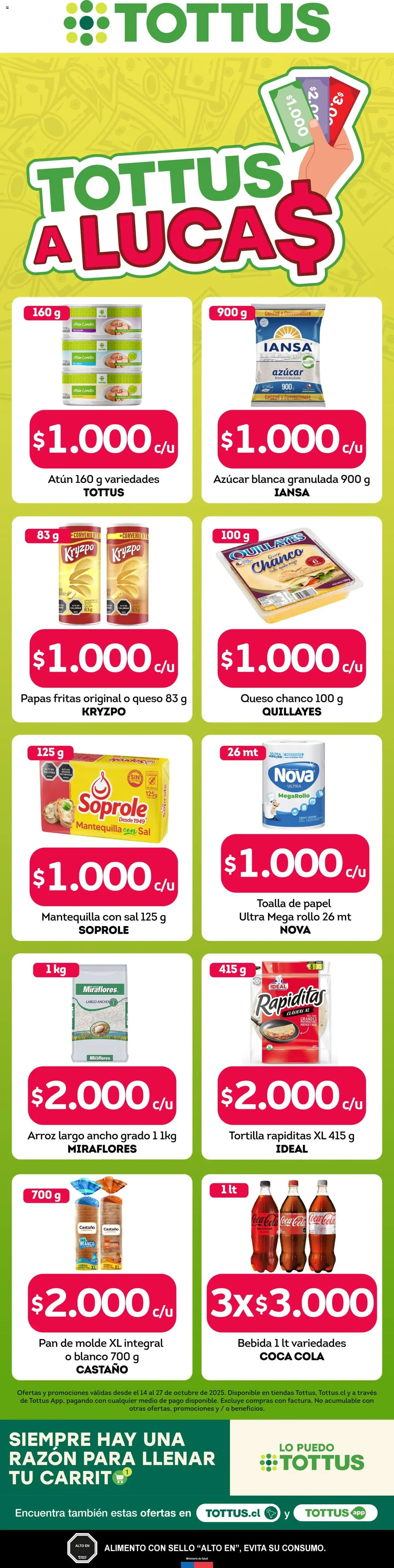 Tottus ofertas - folleto válido desde 14.10.2025 página 1 de 1