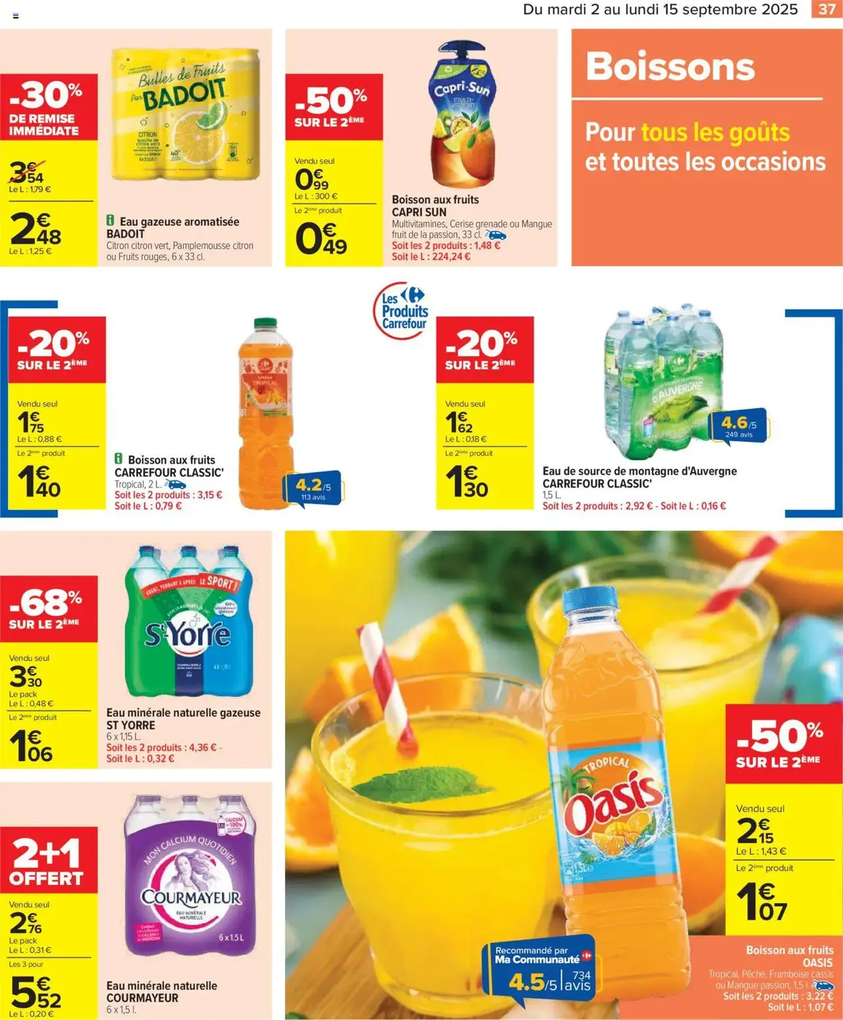 Carrefour catalogue semaine 36 - brochure valable à partir du 02/09/2025, page 39 sur 86 Carrefour catalogue semaine 36 - brochure valable à partir du 02/09/2025, page 39 sur 86