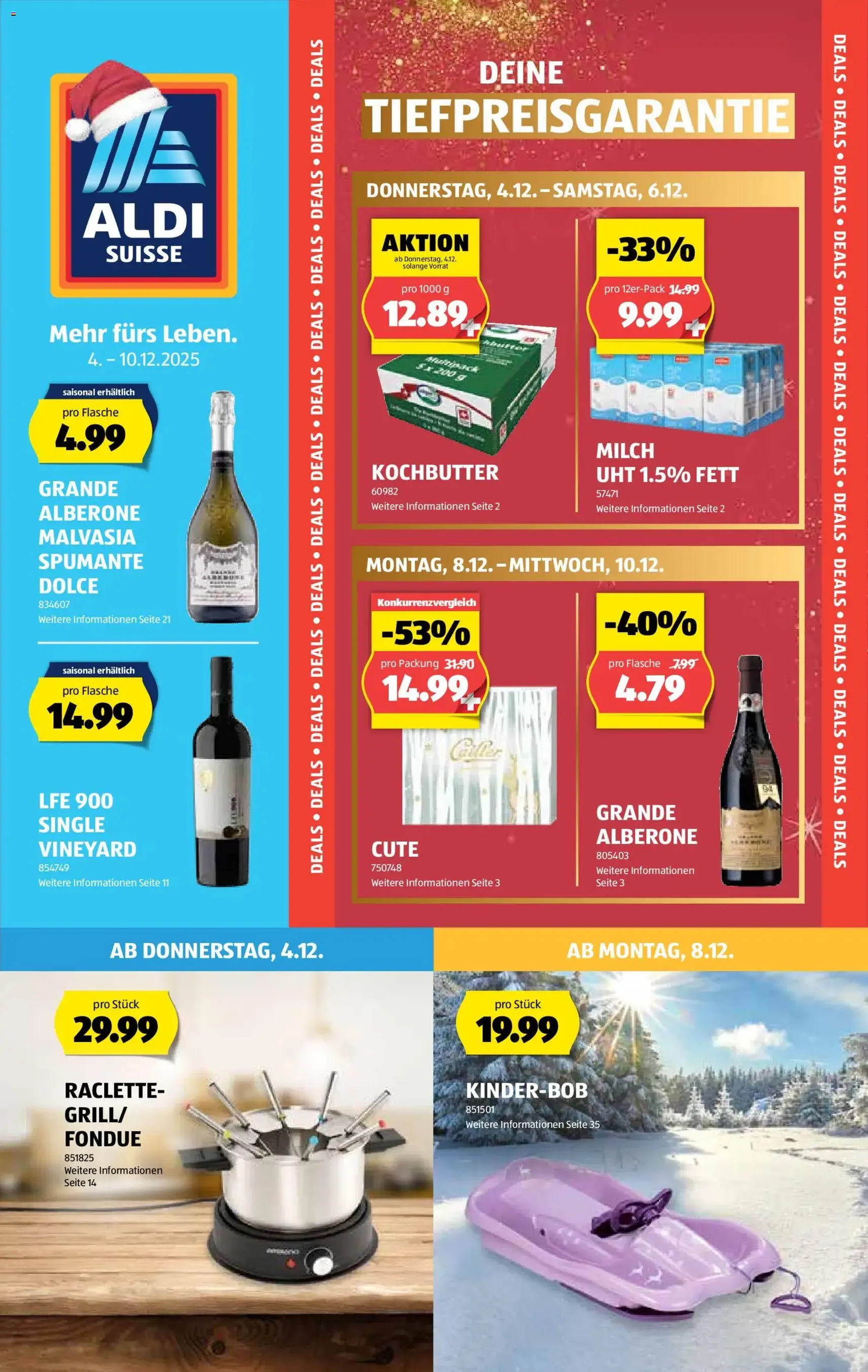 Aldi Aktionen - Gültiger Prospekt ab 04.12.2025, Seite 1 von insgesamt 40