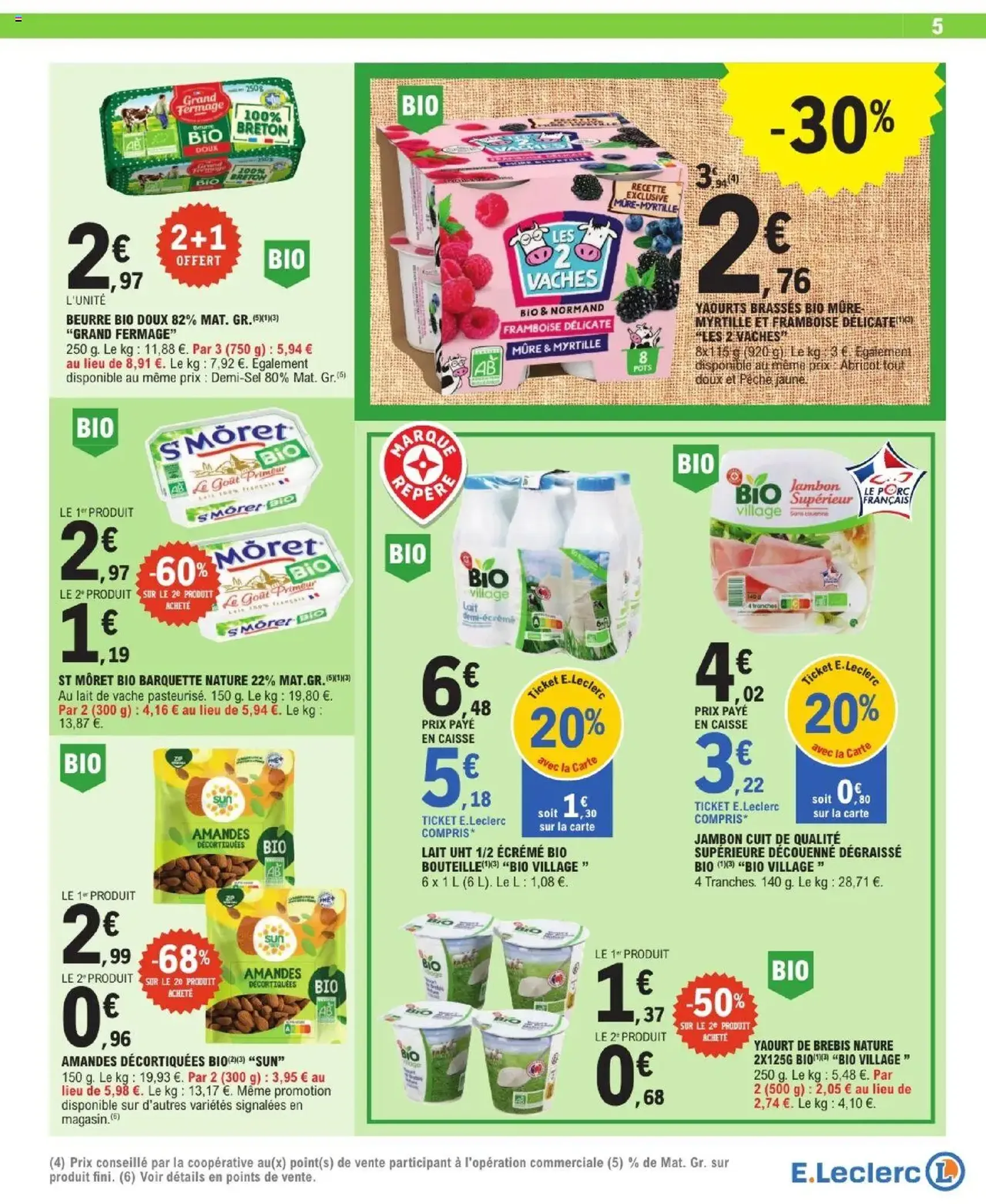 E.Leclerc catalogue de la semaine 31 - brochure valable à partir du 29/07/2025, page 5 sur 28