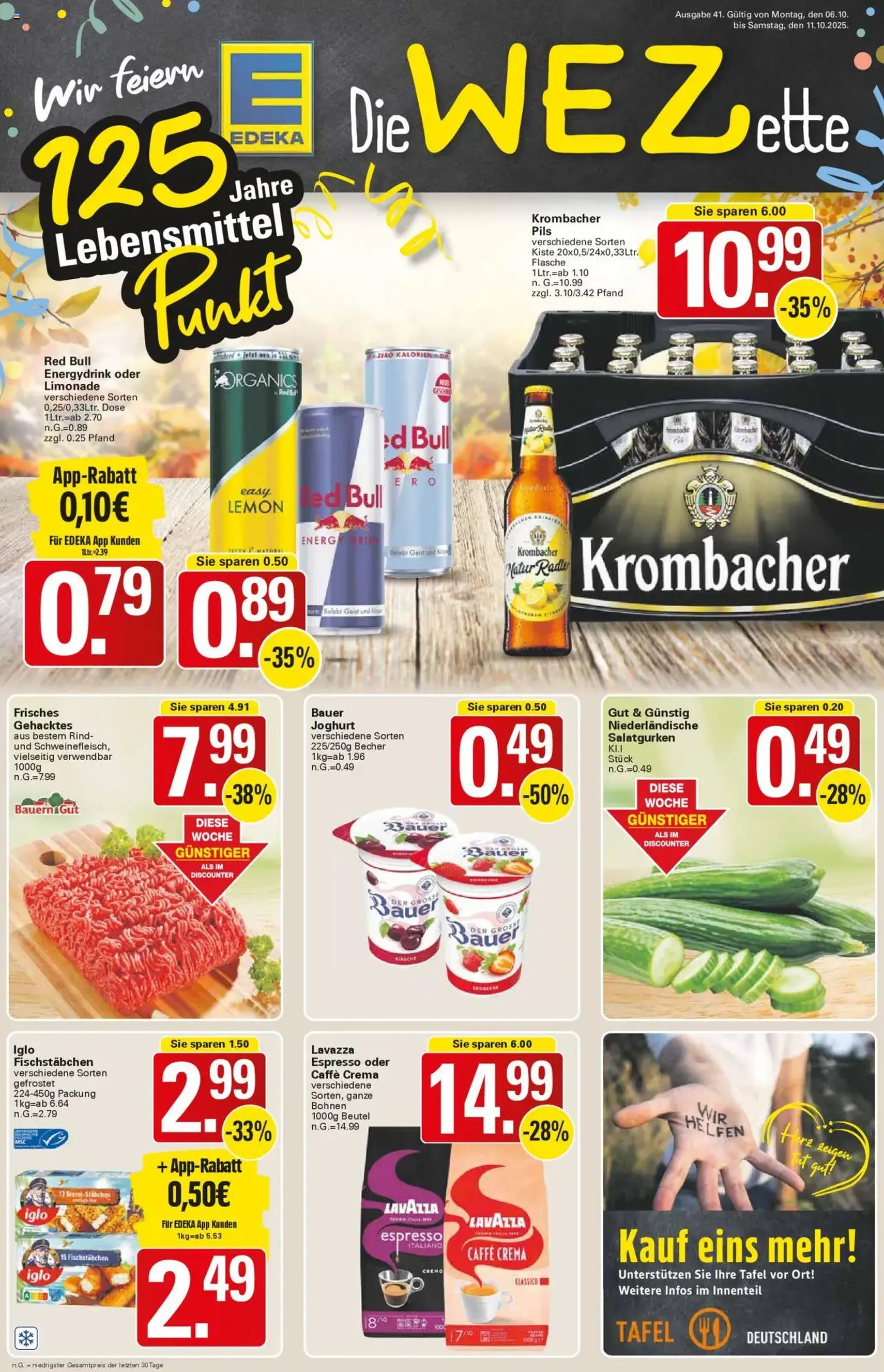 WEZ Prospekt - Gültiger Prospekt ab 06.10.2025, Seite 1 von insgesamt 18