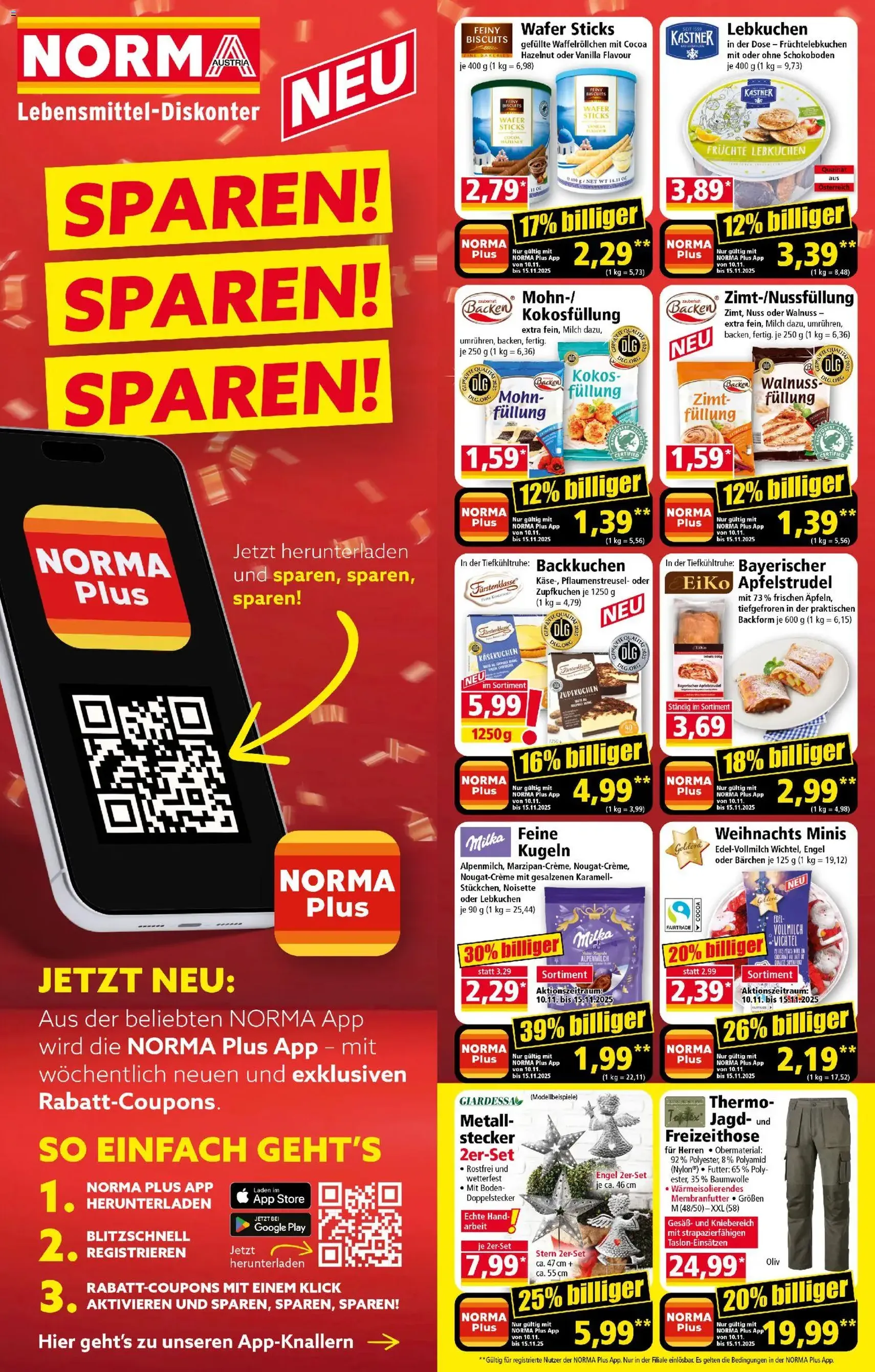 Norma Flugblatt - Gültiger Prospekt ab 10.11.2025, Seite 2 von insgesamt 19