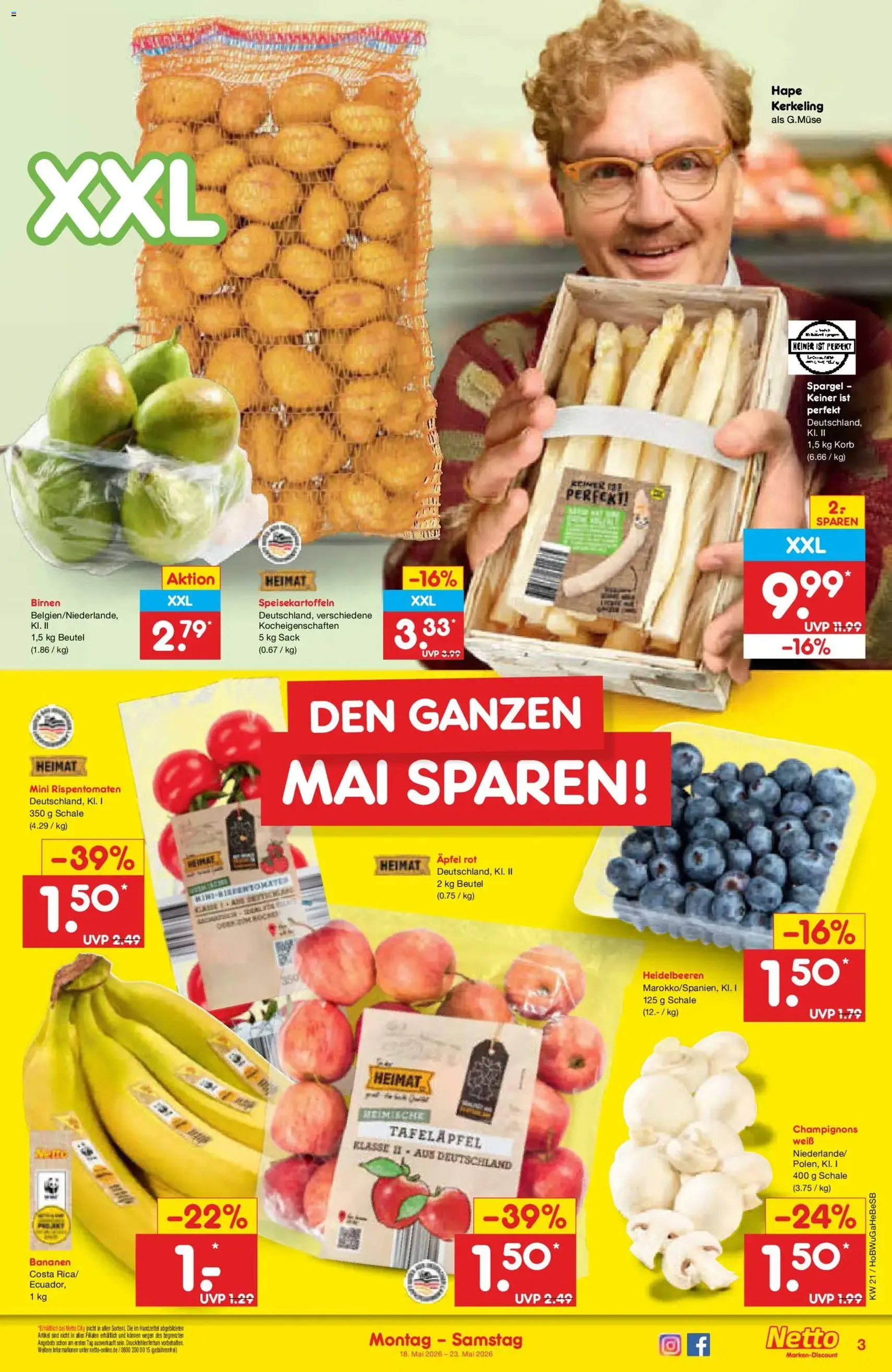 Netto Marken-Discount Prospekt - Gültiger Prospekt ab 18.05.2026, Seite 3 von insgesamt 51