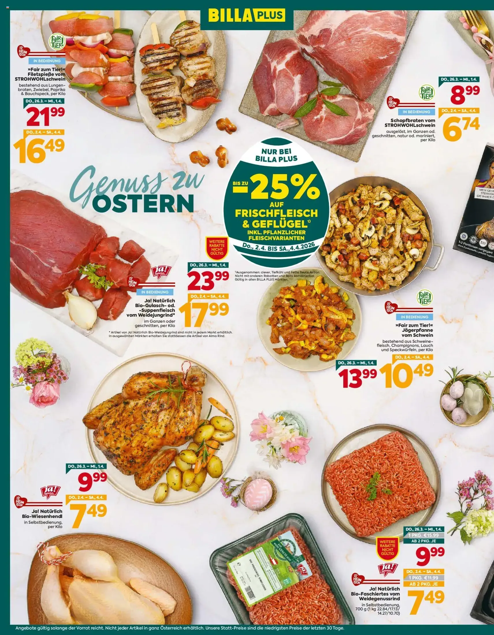 Billa Plus Flugblatt - Gültiger Prospekt ab 26.03.2026, Seite 8 von insgesamt 20