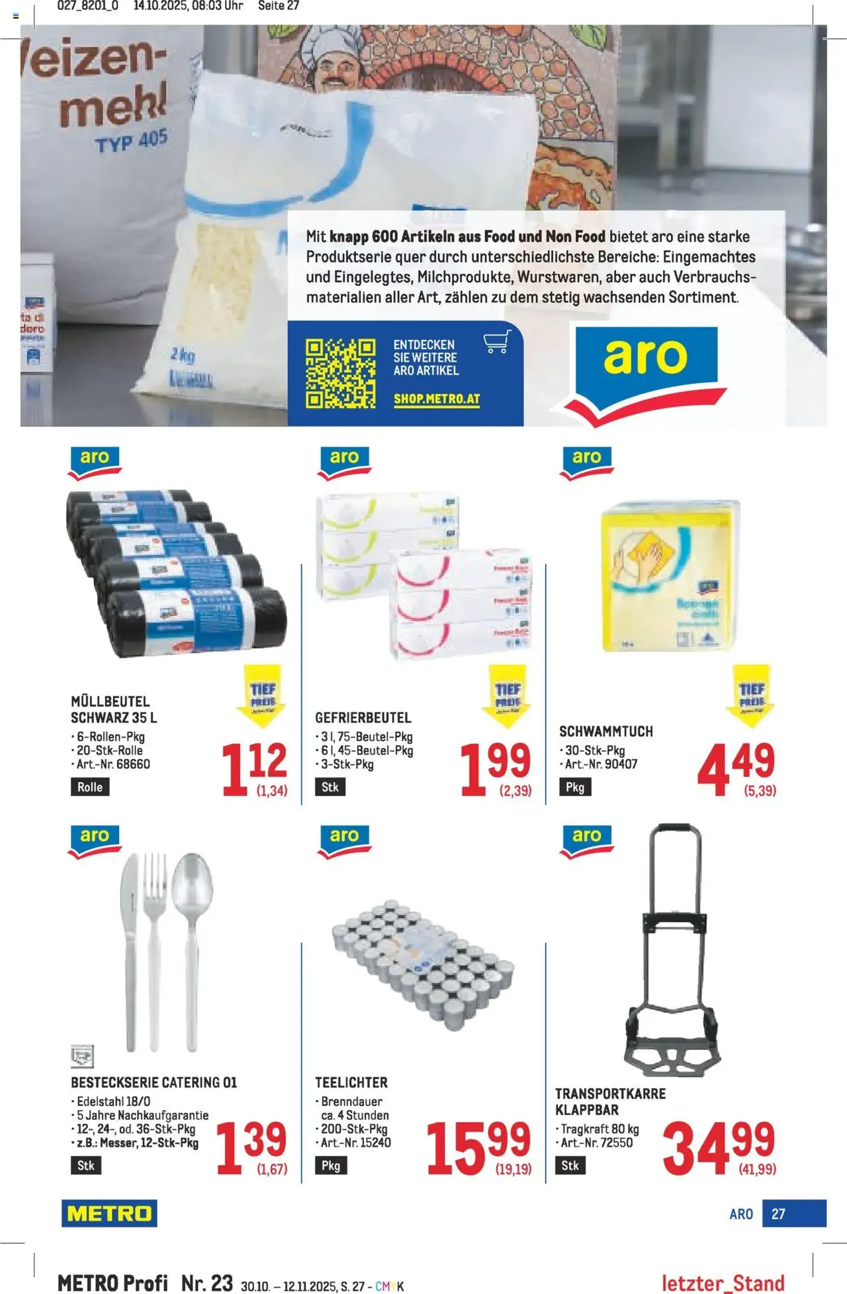 Metro angebote Profi - Gültiger Prospekt ab 30.10.2025, Seite 27 von insgesamt 64 Metro angebote Profi - Gültiger Prospekt ab 30.10.2025, Seite 27 von insgesamt 64