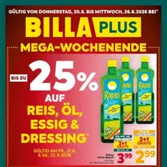 Billa Plus Flugblatt - Prospekt Vorschau gültig ab 20.08.2026
