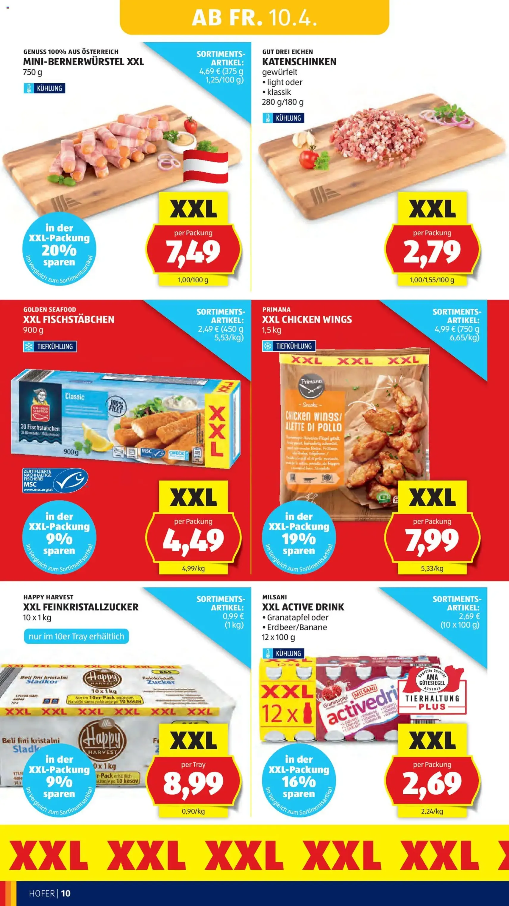 Hofer Flugblatt - Gültiger Prospekt ab 08.04.2026, Seite 12 von insgesamt 37