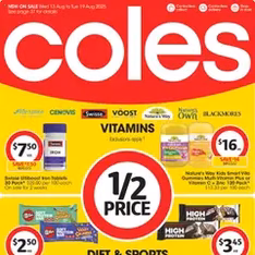 Coles Catalogue NSW - Flyer preview valid from 13/08/2025