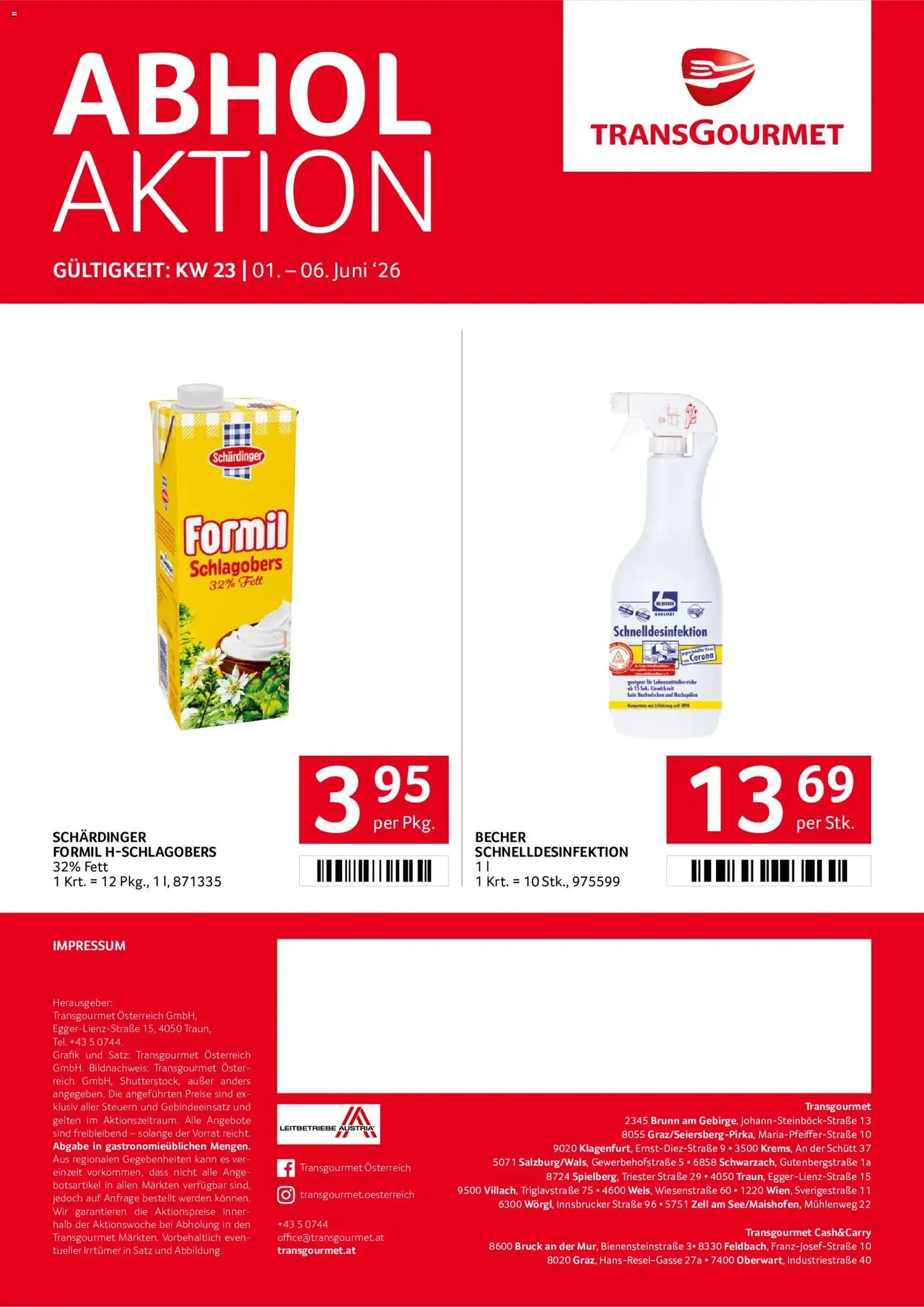 Transgourmet Flugblatt - Gültiger Prospekt ab 01.06.2026, Seite 36 von insgesamt 36