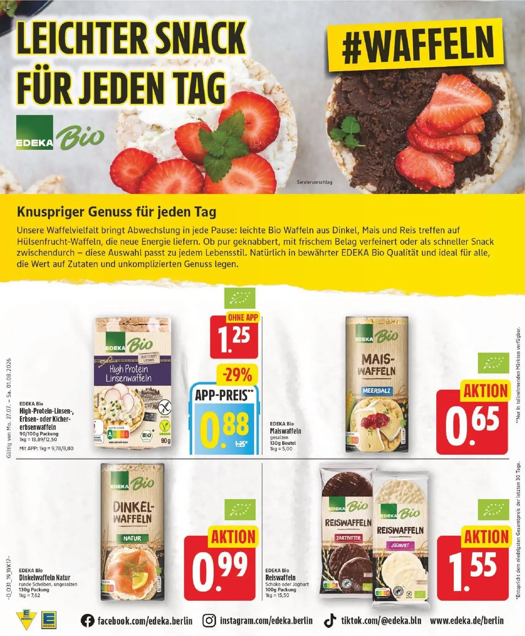 Edeka Prospekt - Gültiger Prospekt ab 27.07.2026, Seite 19 von insgesamt 28