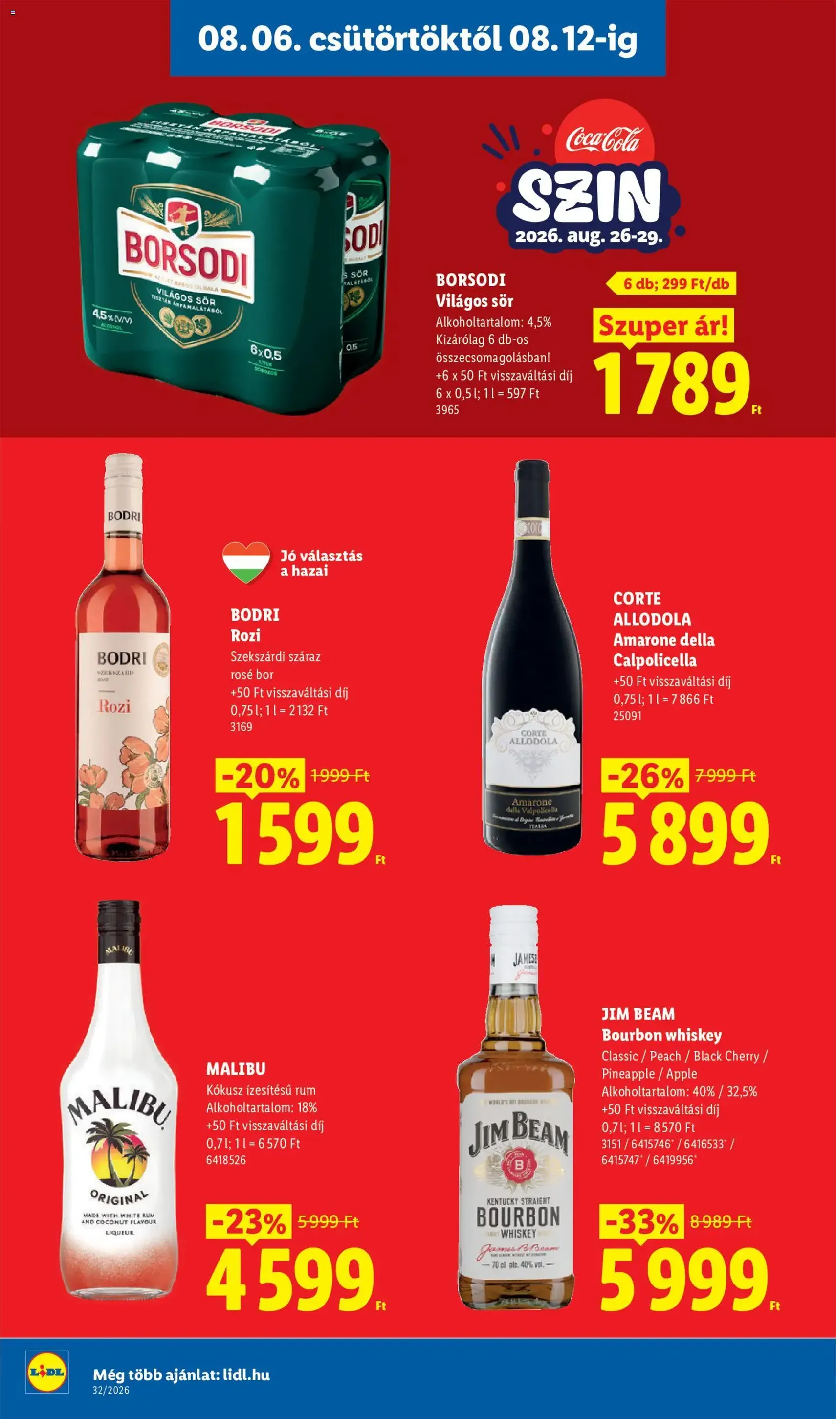 Lidl akciós újság - 2026.08.06. érvényes szórólap 20 oldal 80 oldalból