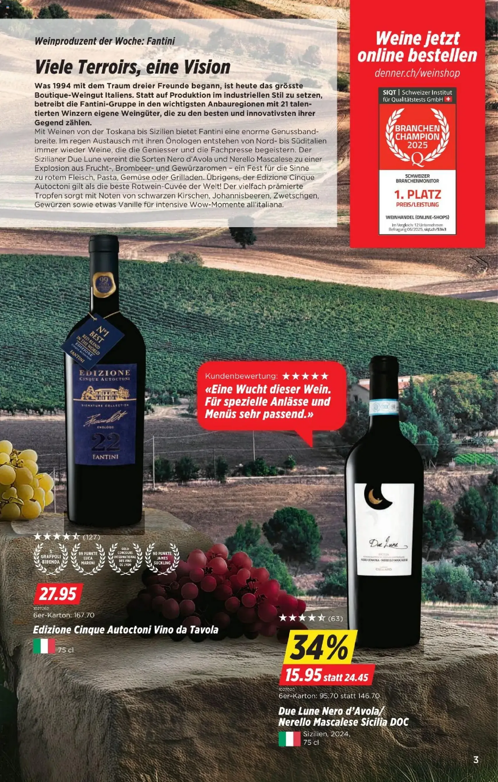 Denner aktionen - Gültiger Prospekt ab 23.04.2026, Seite 3 von insgesamt 22