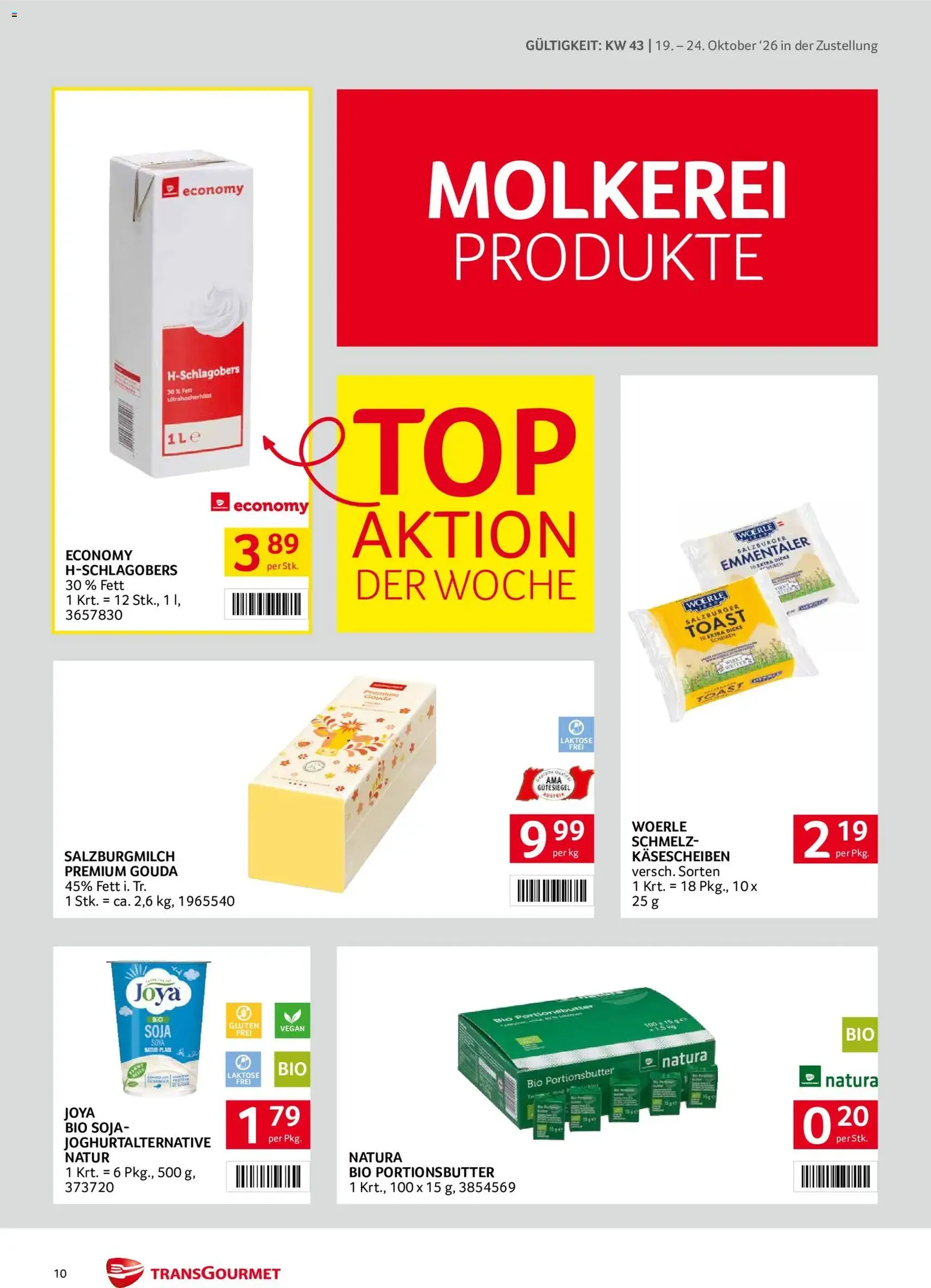 Transgourmet Flugblatt - Gültiger Prospekt ab 19.10.2026, Seite 10 von insgesamt 40