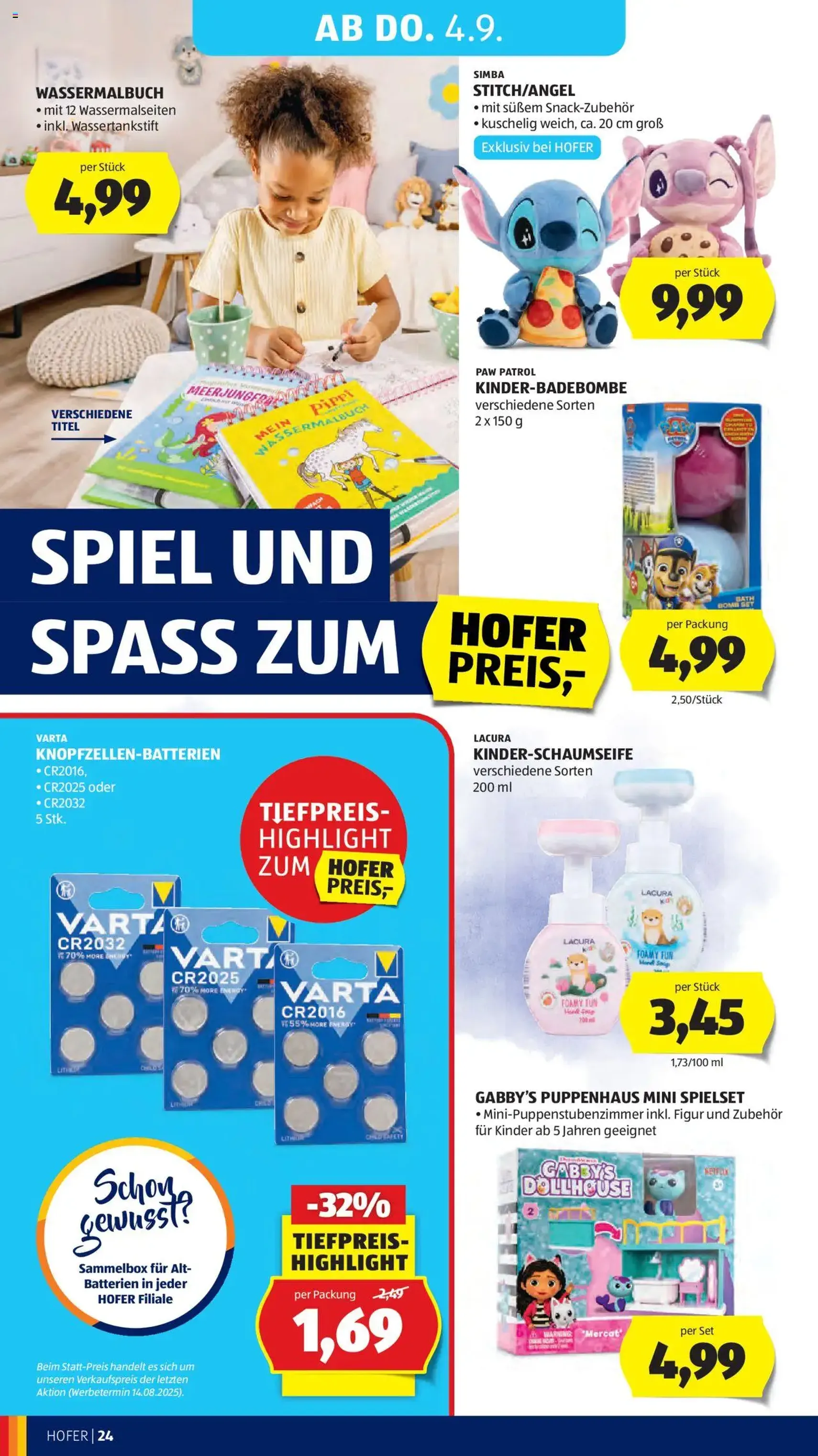 Hofer Flugblatt - Gültiger Prospekt ab 29.08.2025, Seite 28 von insgesamt 37
