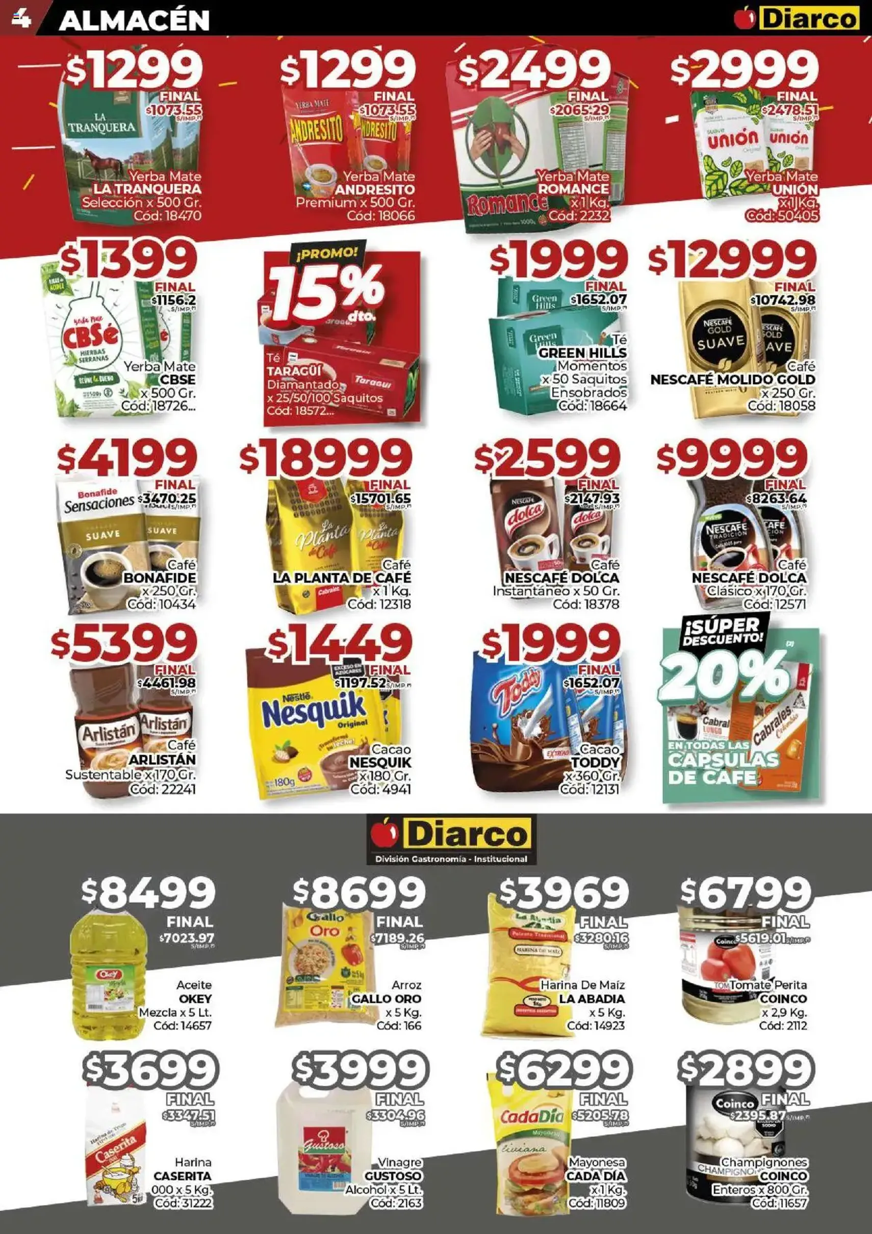 Diarco ofertas - folleto válido desde 21/07/2025 página 4 de 22 Diarco ofertas - folleto válido desde 21/07/2025 página 4 de 22