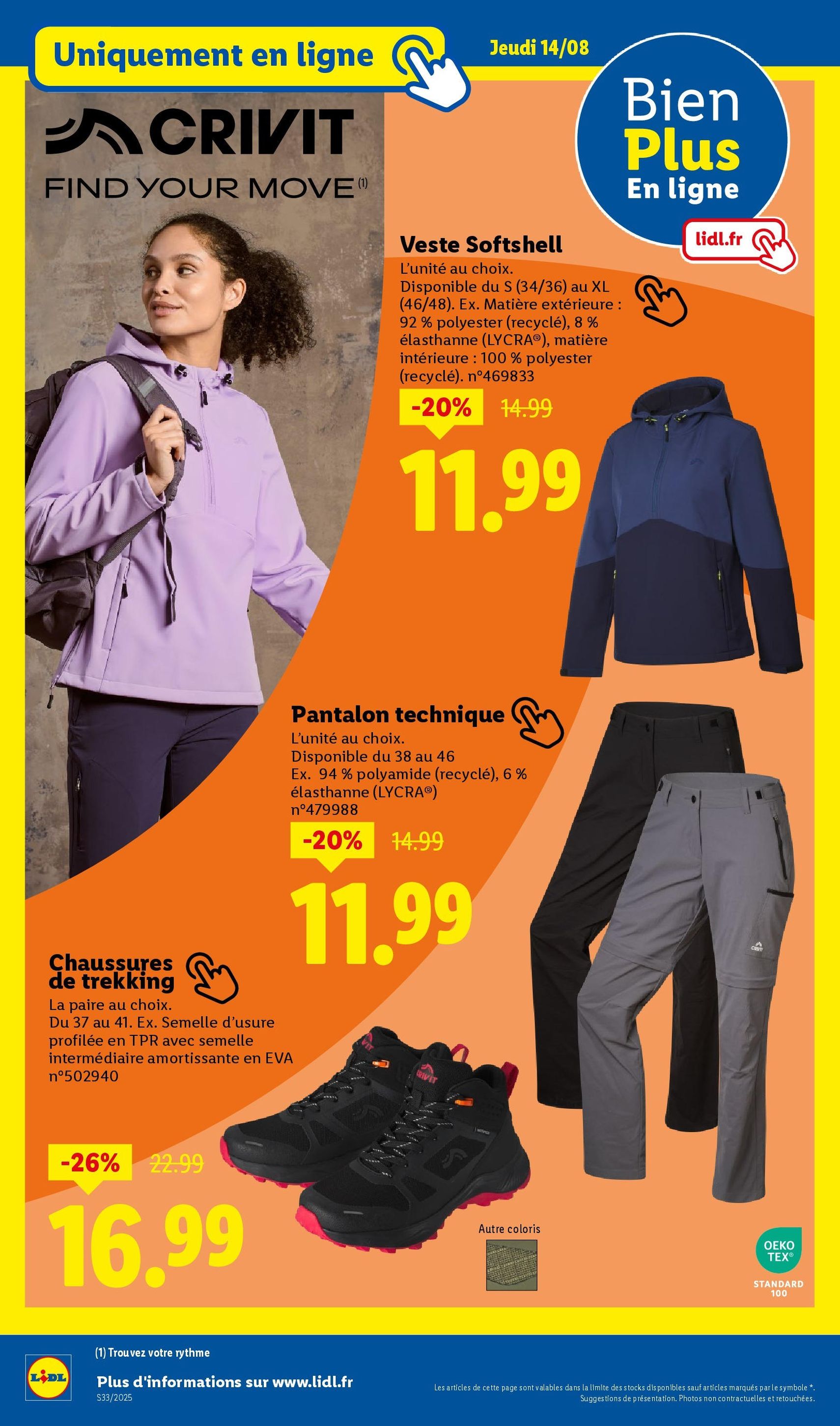 LIDL catalogue semaine 32 - brochure valable à partir du 14/08/2025, page 48 sur 72