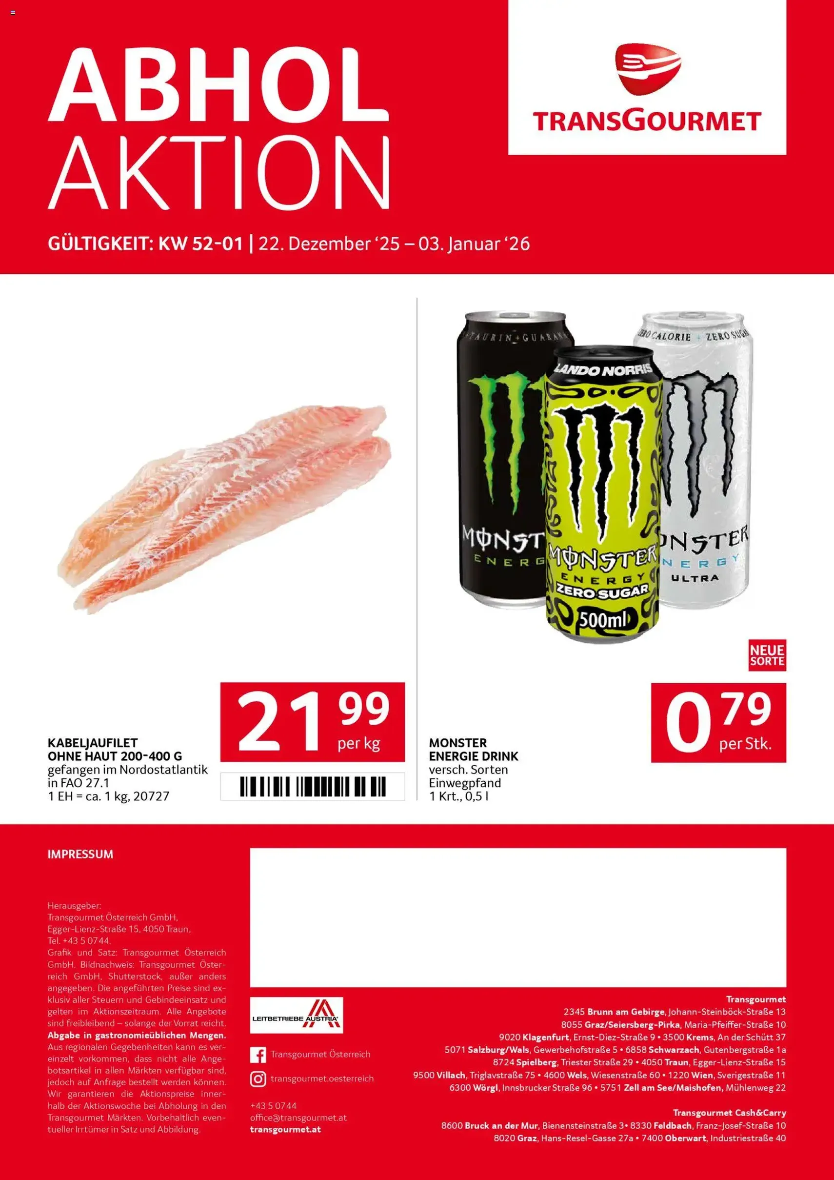 Transgourmet Flugblatt - Gültiger Prospekt ab 22.12.2025, Seite 36 von insgesamt 36