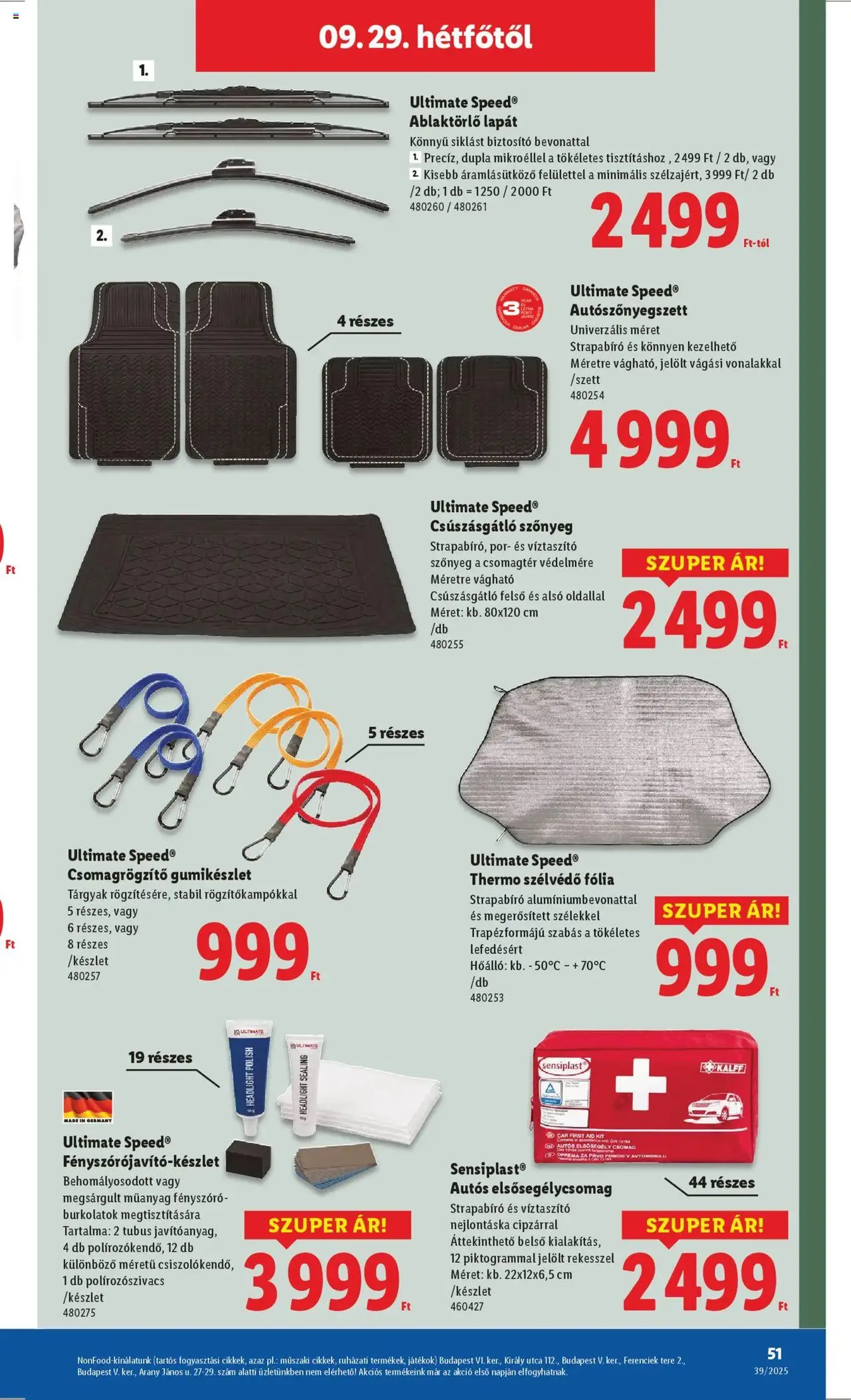 Lidl Akciós újság - 2025.09.25. érvényes szórólap 51 oldal 68 oldalból Lidl Akciós újság - 2025.09.25. érvényes szórólap 51 oldal 68 oldalból