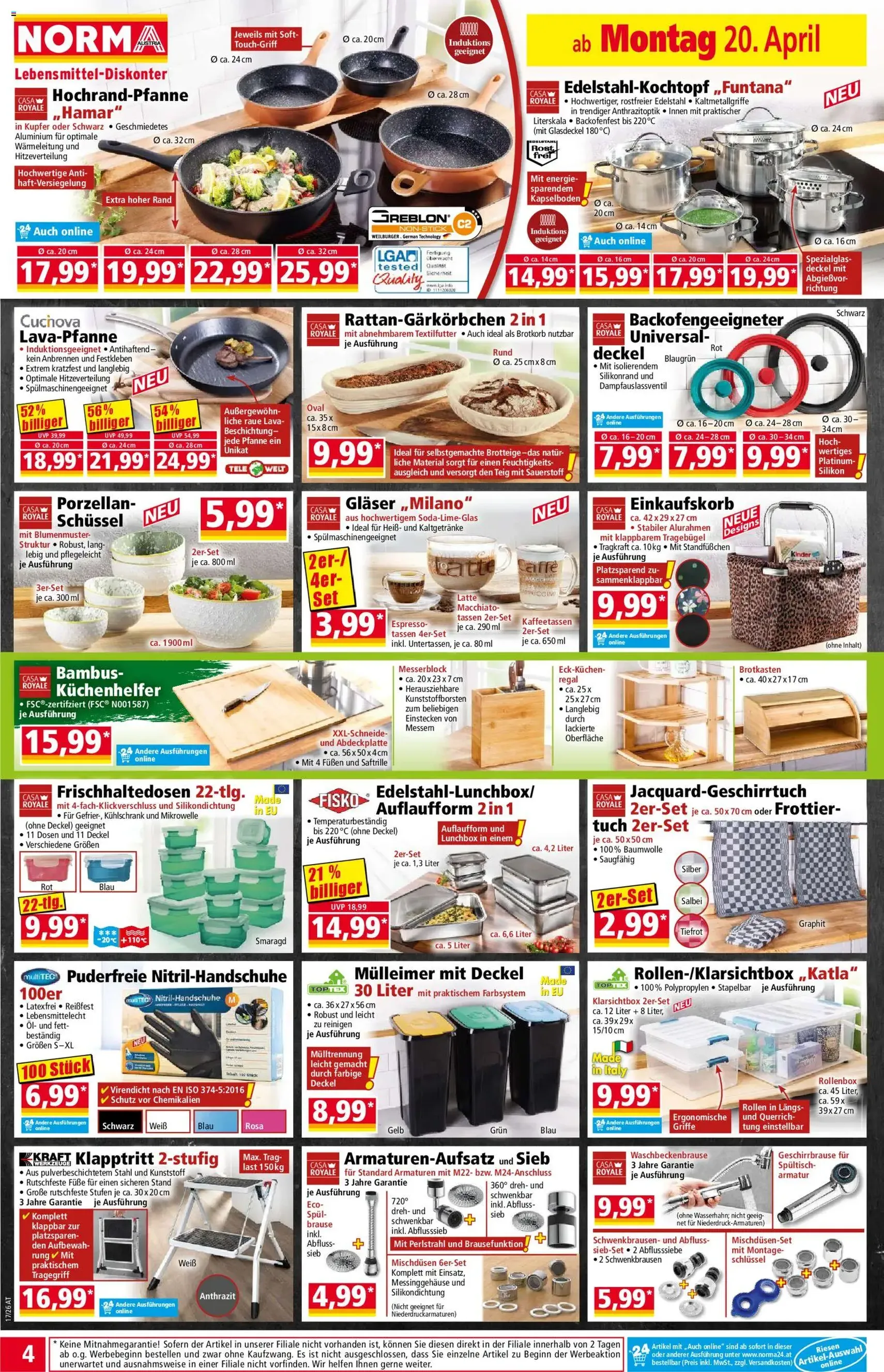 Norma Flugblatt - Gültiger Prospekt ab 20.04.2026, Seite 4 von insgesamt 20