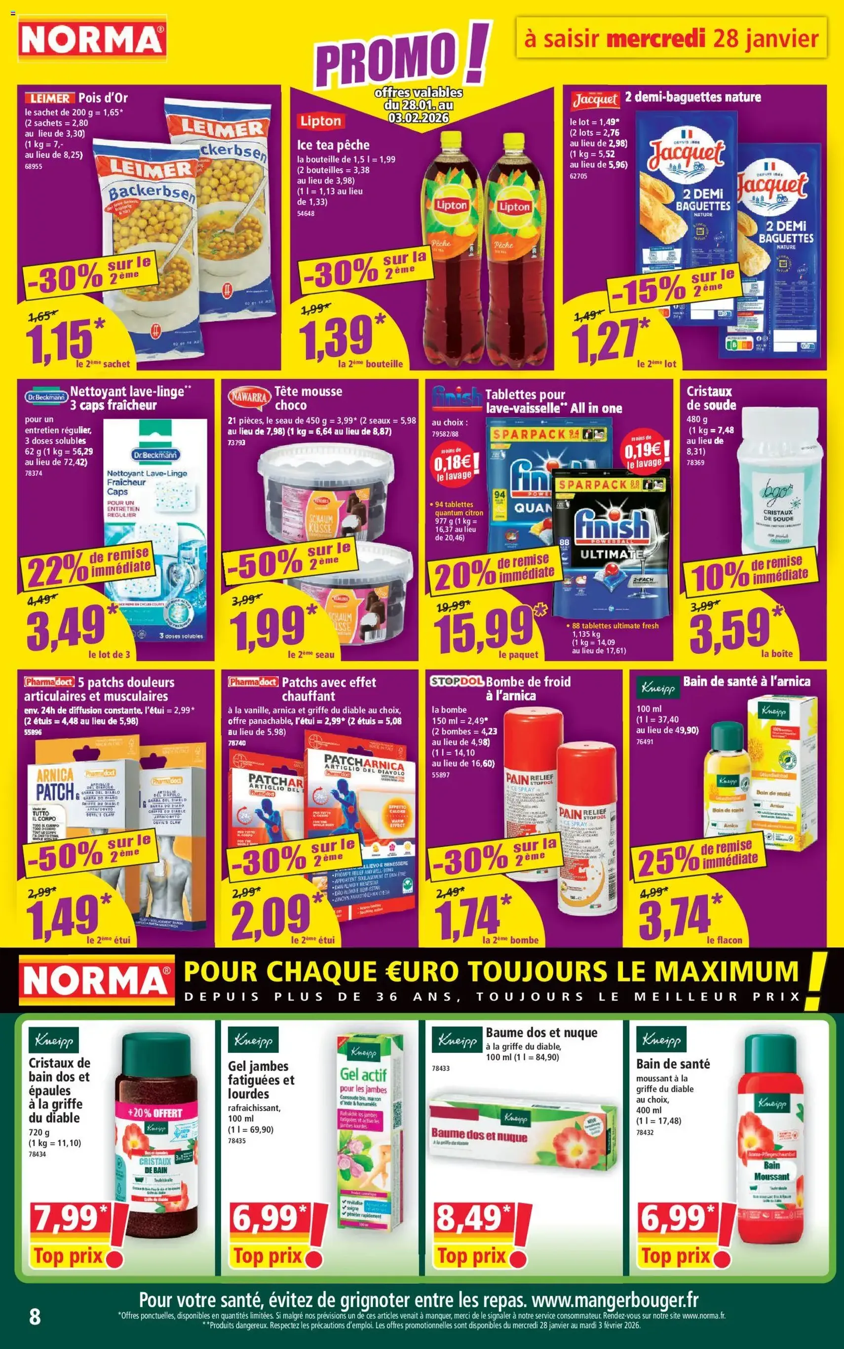 Norma catalogue - brochure valable à partir du 28/01/2026, page 8 sur 14