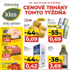 Klas leták - náhľad letáku platný od 25.05.2026