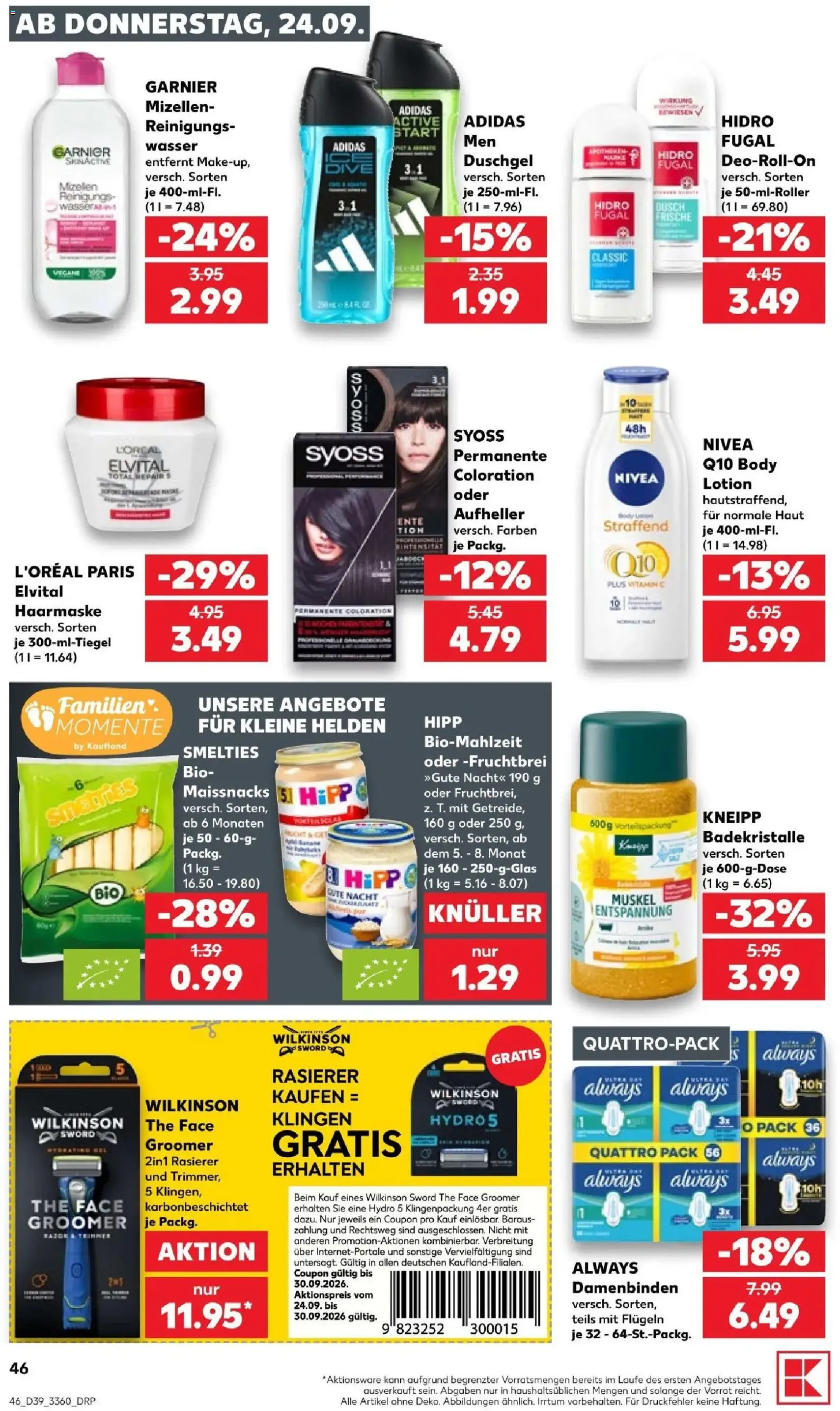 Kaufland Prospekt - Gültiger Prospekt ab 24.09.2026, Seite 46 von insgesamt 72