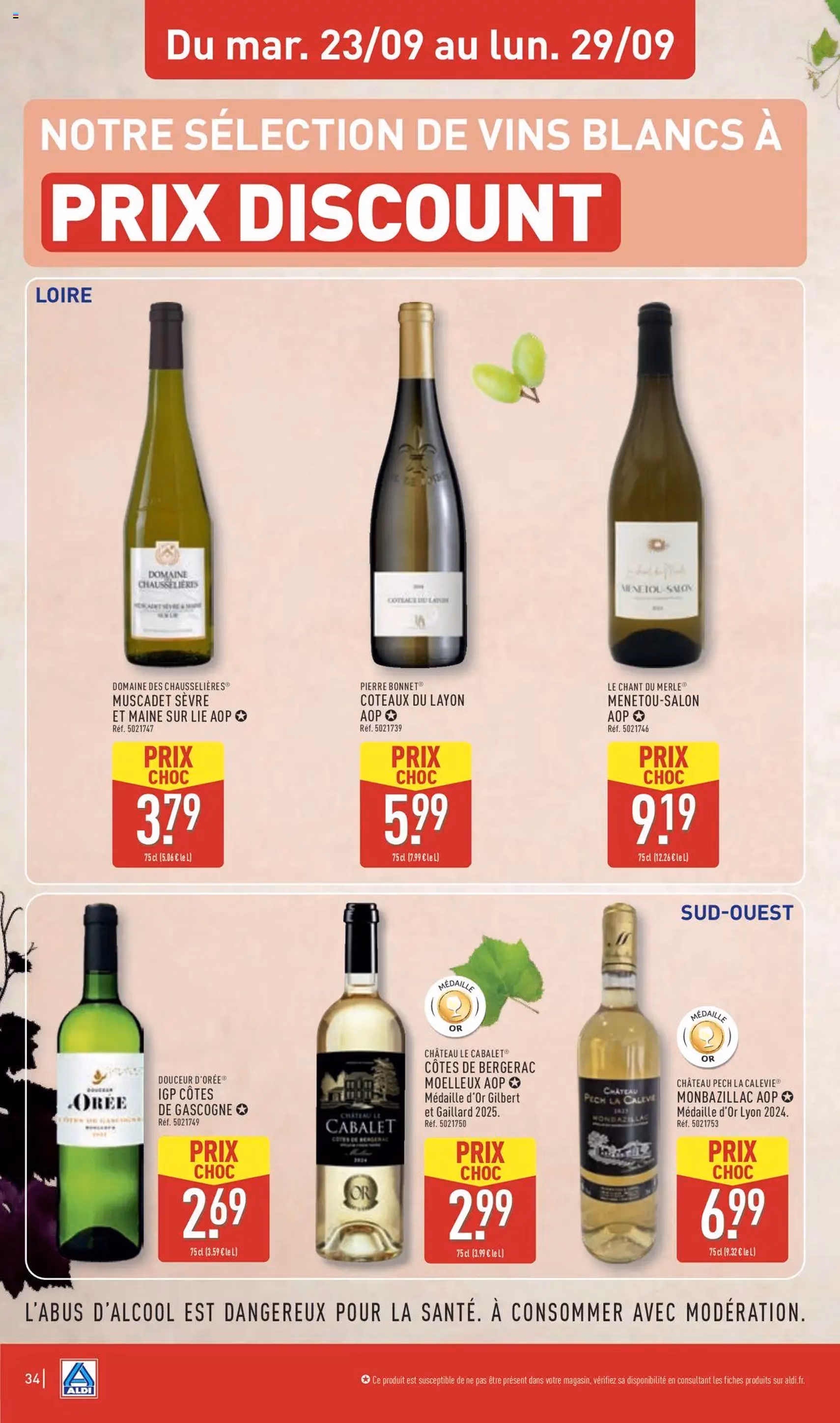 Aldi catalogue semaine 39 - brochure valable à partir du 23/09/2025, page 36 sur 57 Aldi catalogue semaine 39 - brochure valable à partir du 23/09/2025, page 36 sur 57