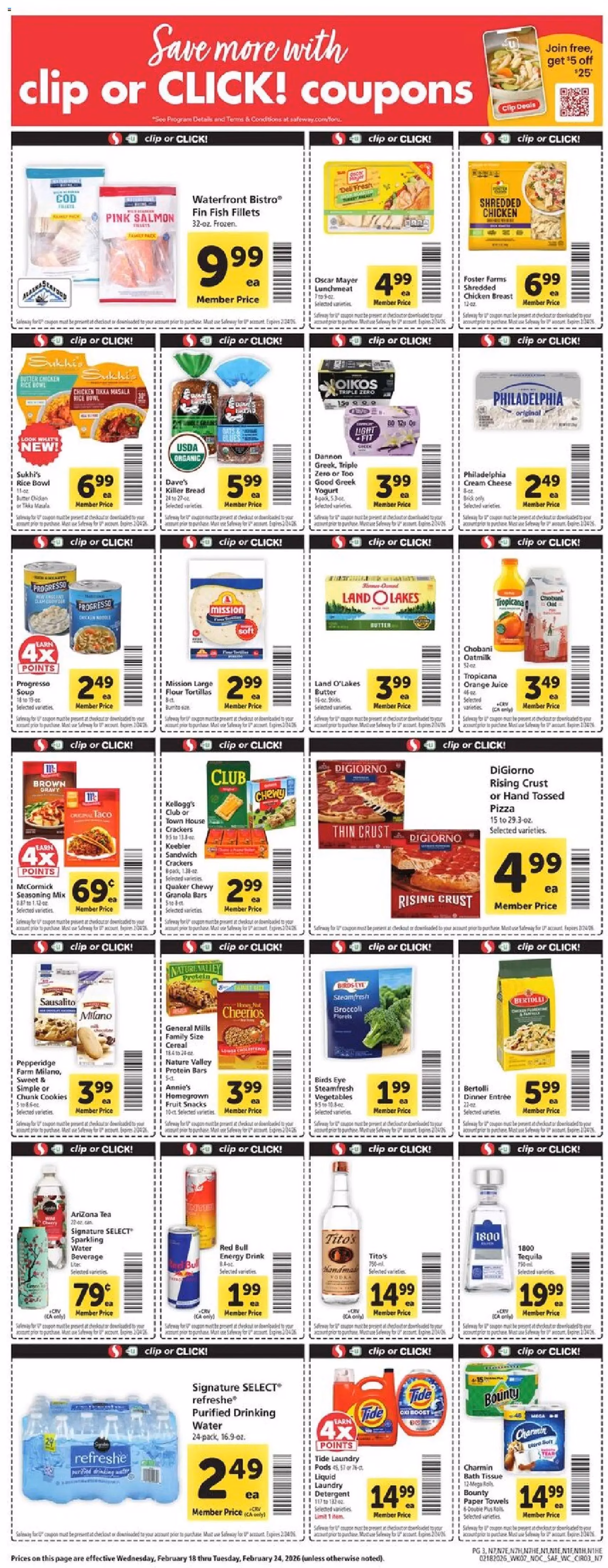 Safeway Weekly Ad - valid flyer from 02/18/2026, page 3 of 10
