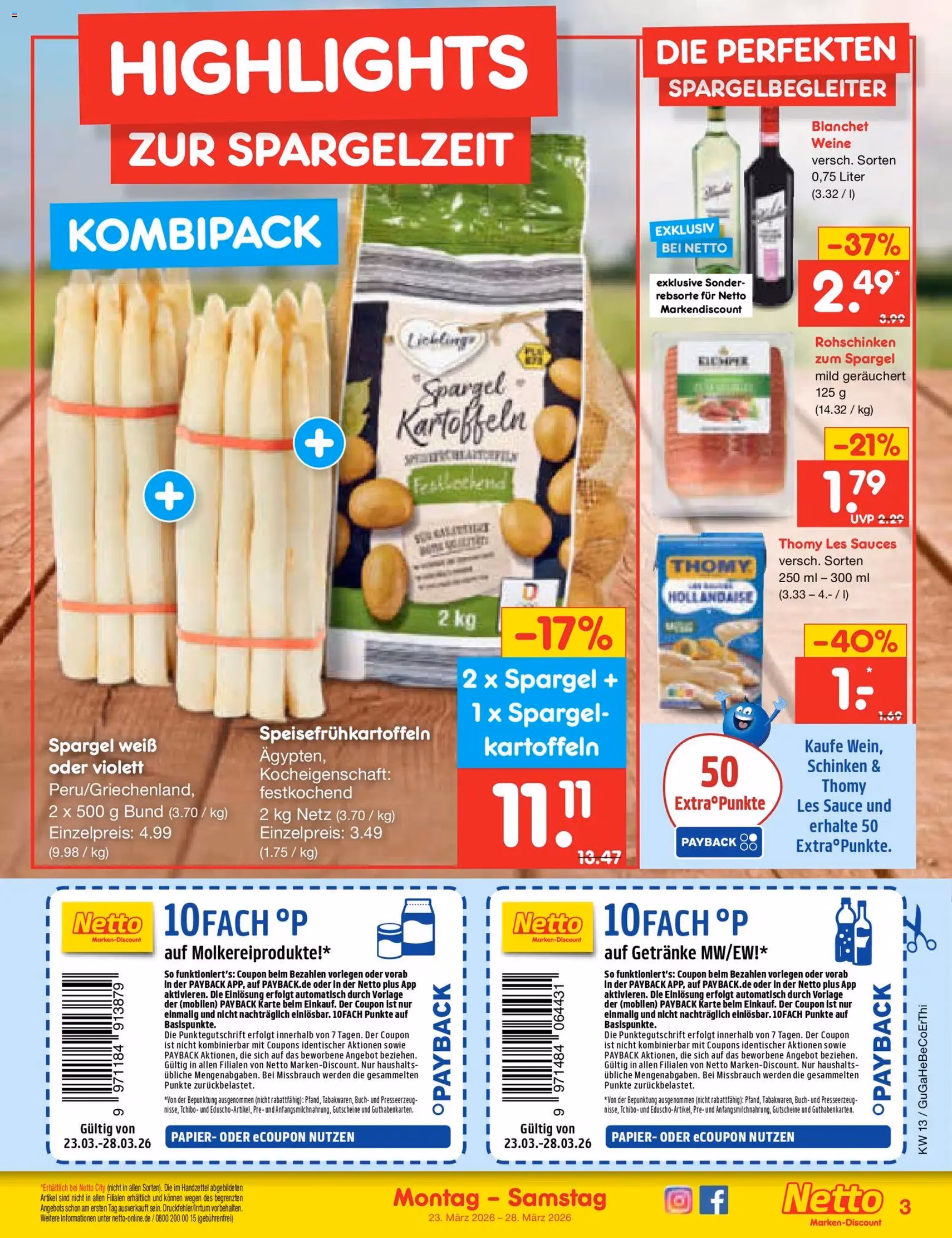 Netto Marken-Discount Prospekt - Gültiger Prospekt ab 23.03.2026, Seite 3 von insgesamt 60