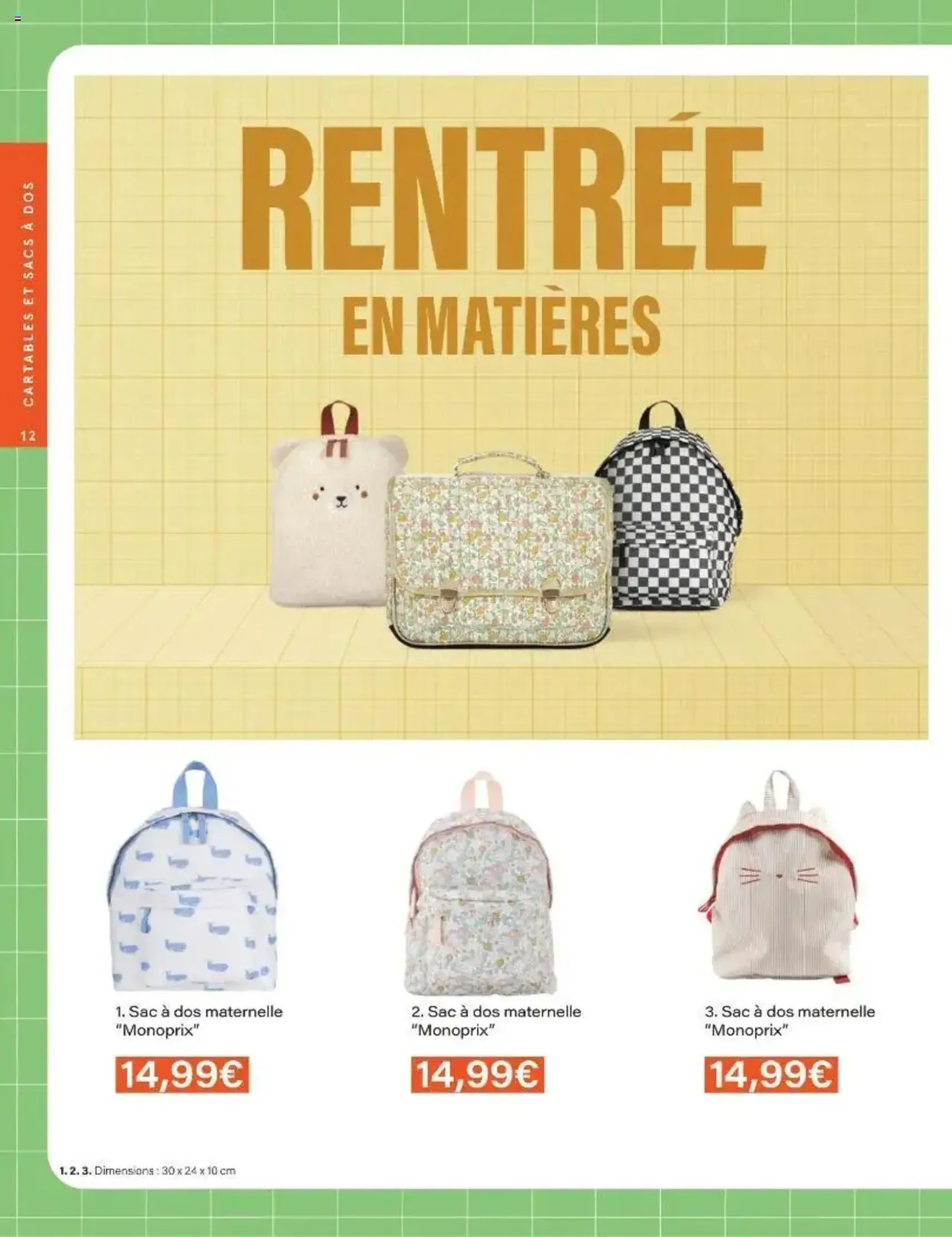 Monoprix catalogue guide de rentrée - brochure valable à partir du 05/08/2025, page 12 sur 42