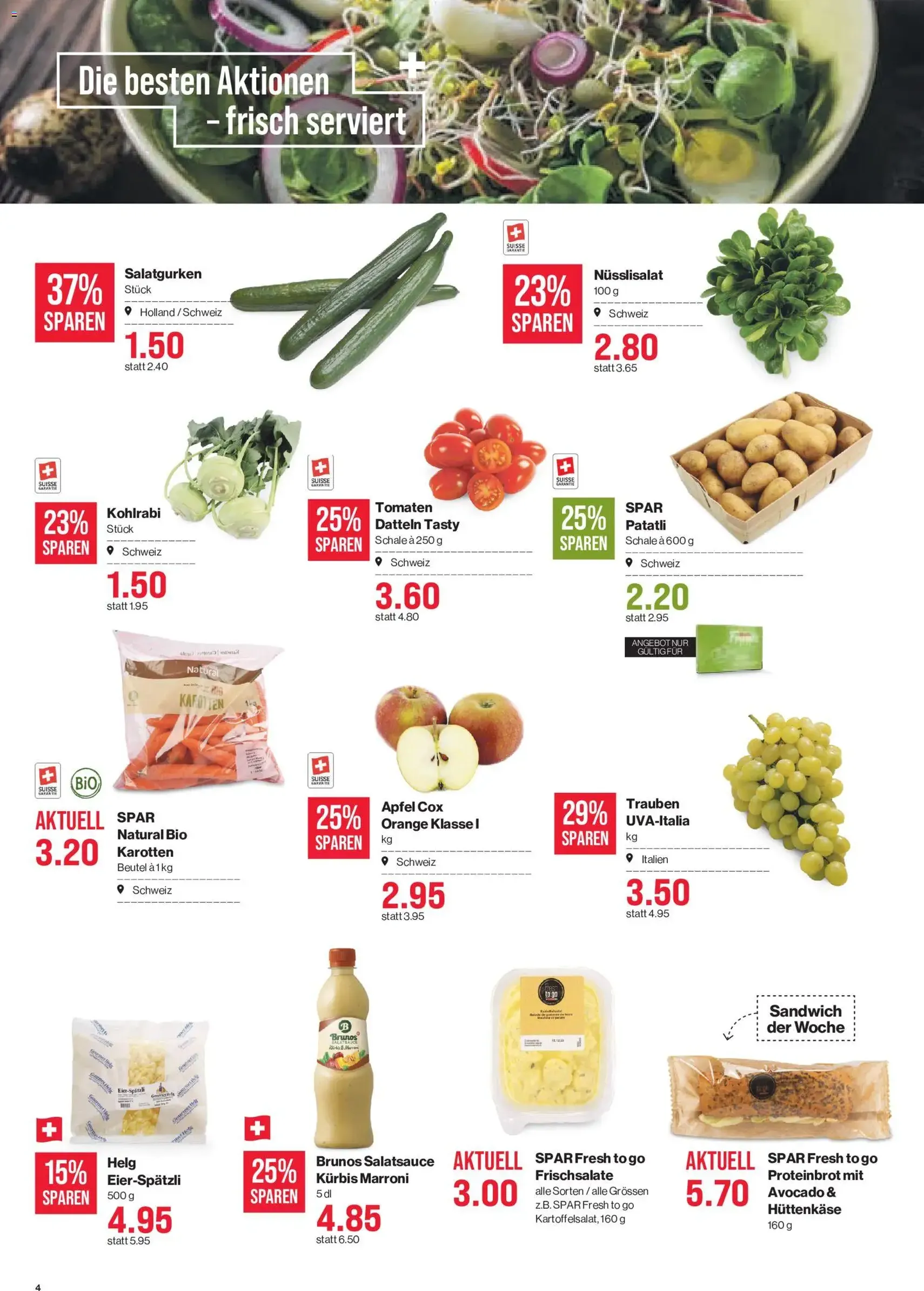 SPAR aktionen - Gültiger Prospekt ab 08.10.2026, Seite 4 von insgesamt 17