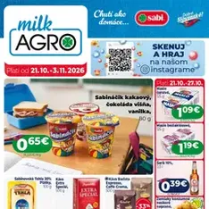 Milk Agro leták - náhľad letáku platný od 21.10.2026