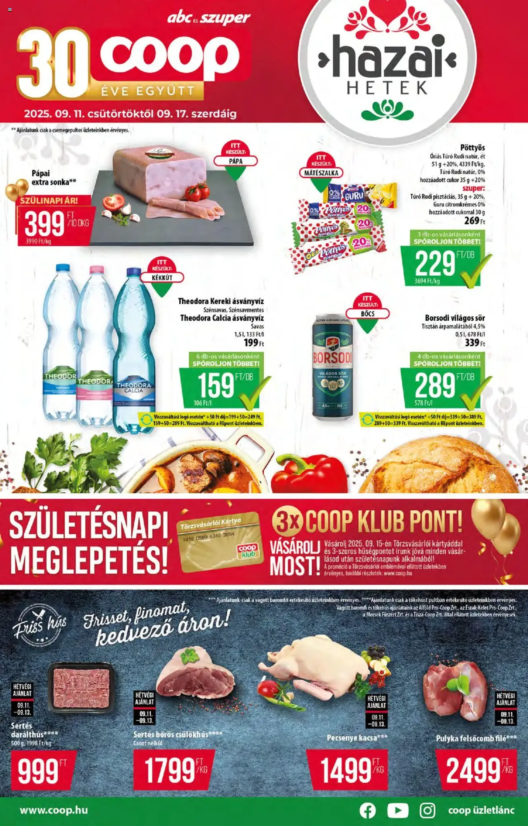 COOP Akciós újság - 2025.09.11. érvényes szórólap 1 oldal 12 oldalból COOP Akciós újság - 2025.09.11. érvényes szórólap 1 oldal 12 oldalból