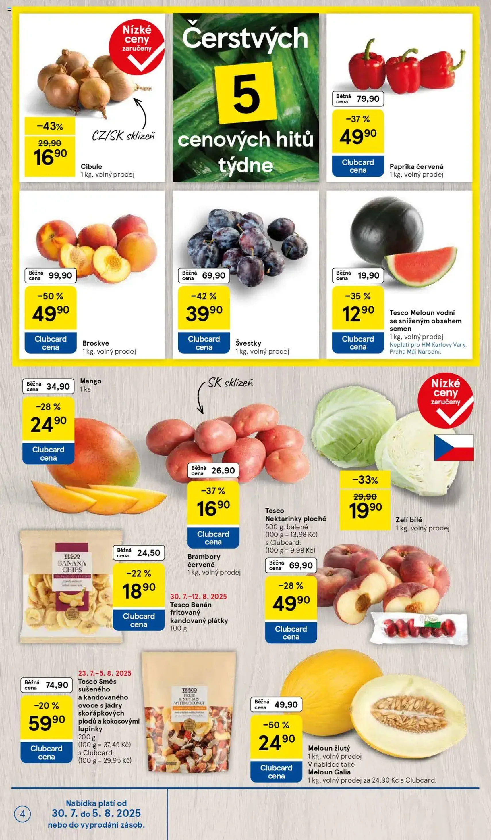 Tesco leták - Hypermarket - platný leták od 30.07.2025 strana 4 z 28 Tesco leták - Hypermarket - platný leták od 30.07.2025 strana 4 z 28