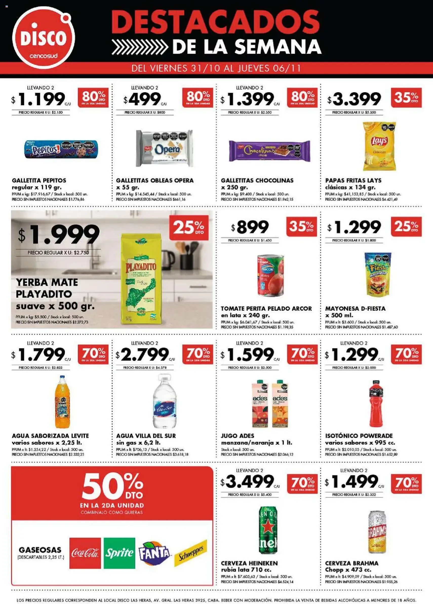 Disco - Destacados - Ofertas I Nacional - folleto válido desde 02/11/2025 página 1 de 2