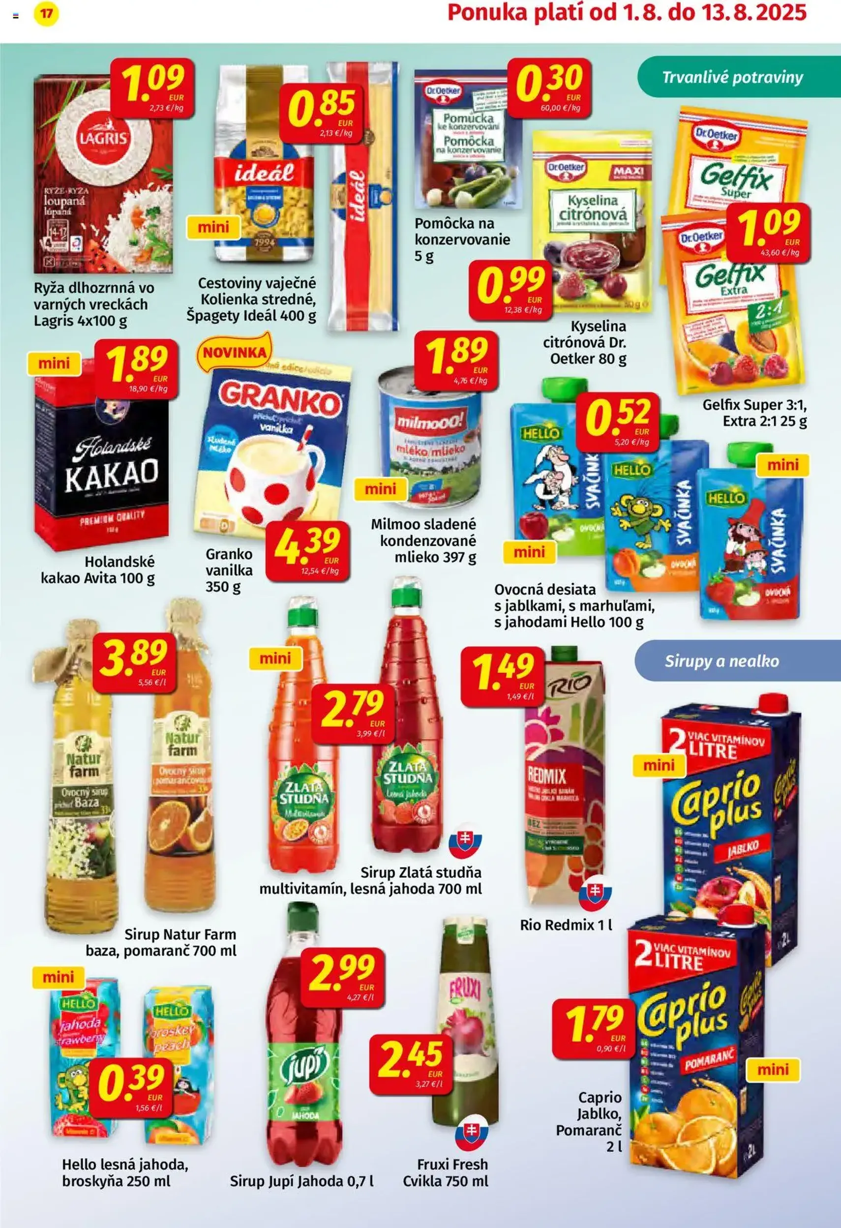 Koruna leták - platný leták od 01.08.2025 strana 17 z 24 Koruna leták - platný leták od 01.08.2025 strana 17 z 24