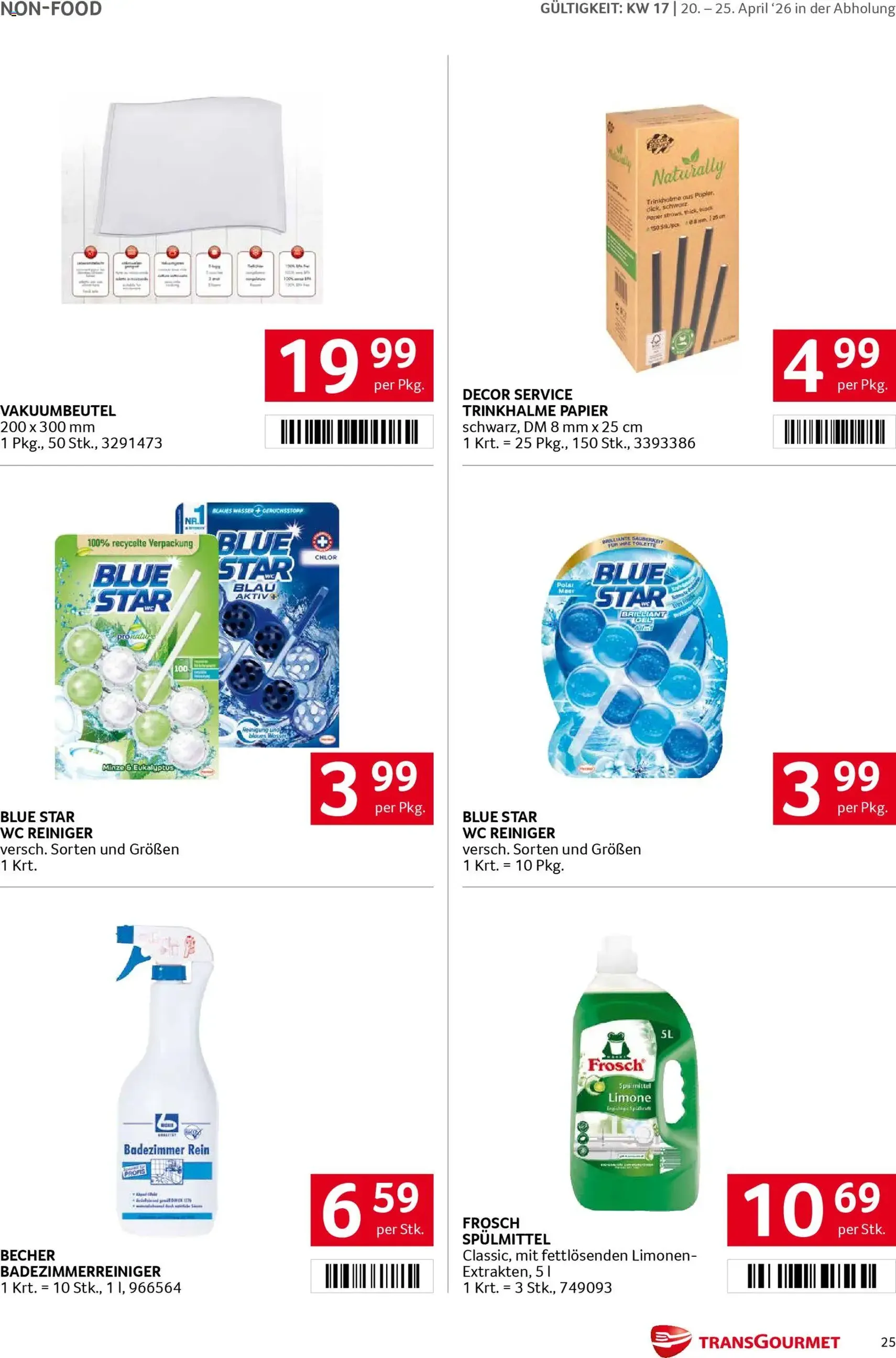 Transgourmet Flugblatt - Gültiger Prospekt ab 20.04.2026, Seite 25 von insgesamt 32