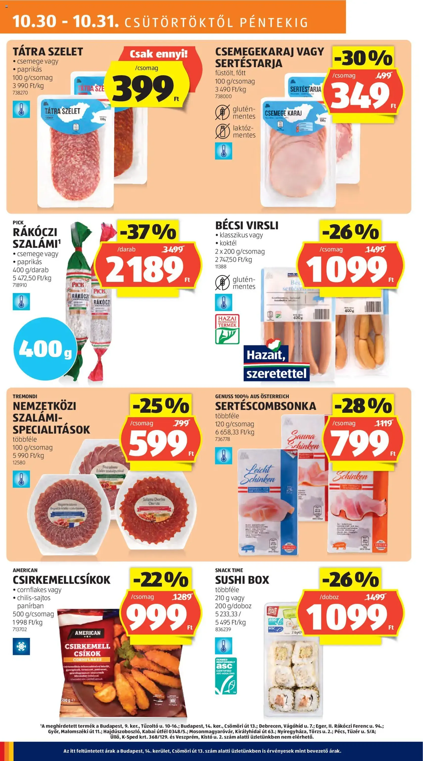 Aldi Akciós újság - 2025.10.30. érvényes szórólap 10 oldal 55 oldalból Aldi Akciós újság - 2025.10.30. érvényes szórólap 10 oldal 55 oldalból