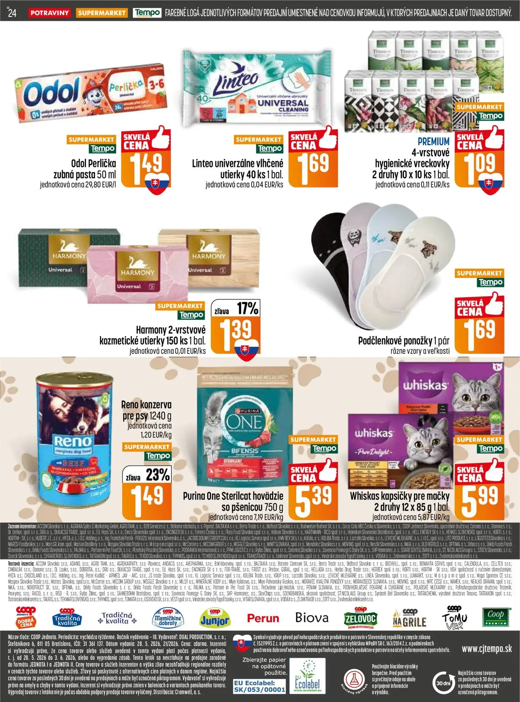 COOP Jednota leták - platný leták od 28.05.2026 strana 24 z 28