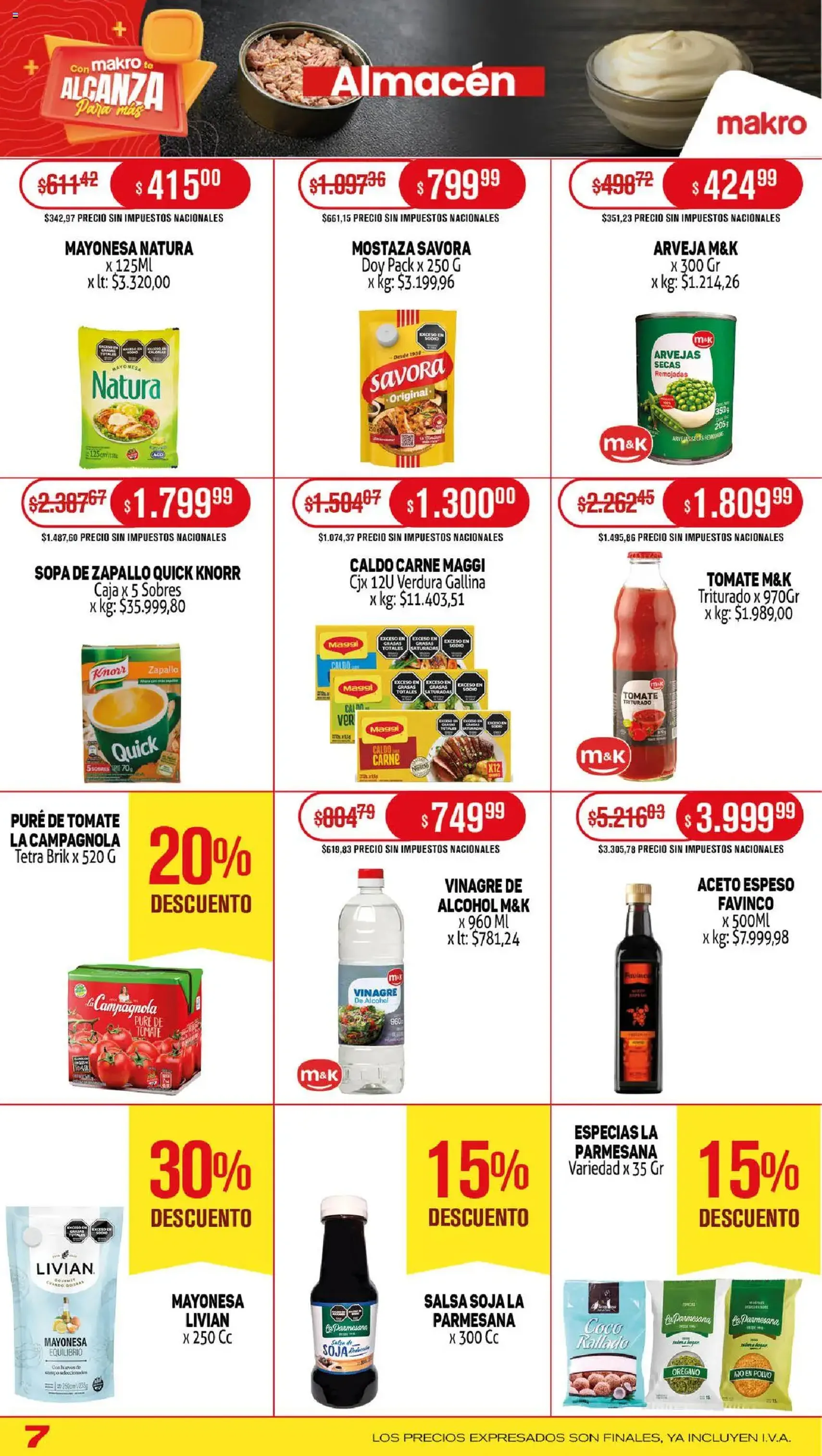 Makro ofertas - folleto válido desde 31/07/2025 página 7 de 19 Makro ofertas - folleto válido desde 31/07/2025 página 7 de 19
