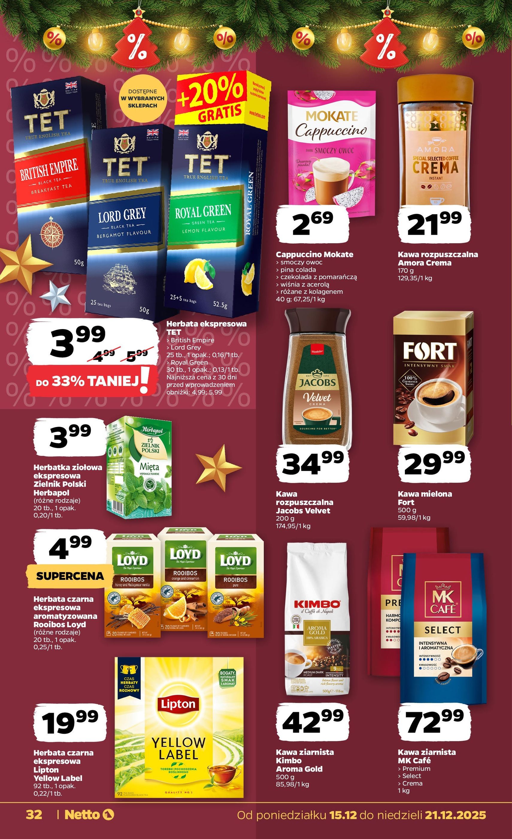 Netto gazetka - Spożywcza - ważny gazetka od 15.12.2025 strona 32 z 43