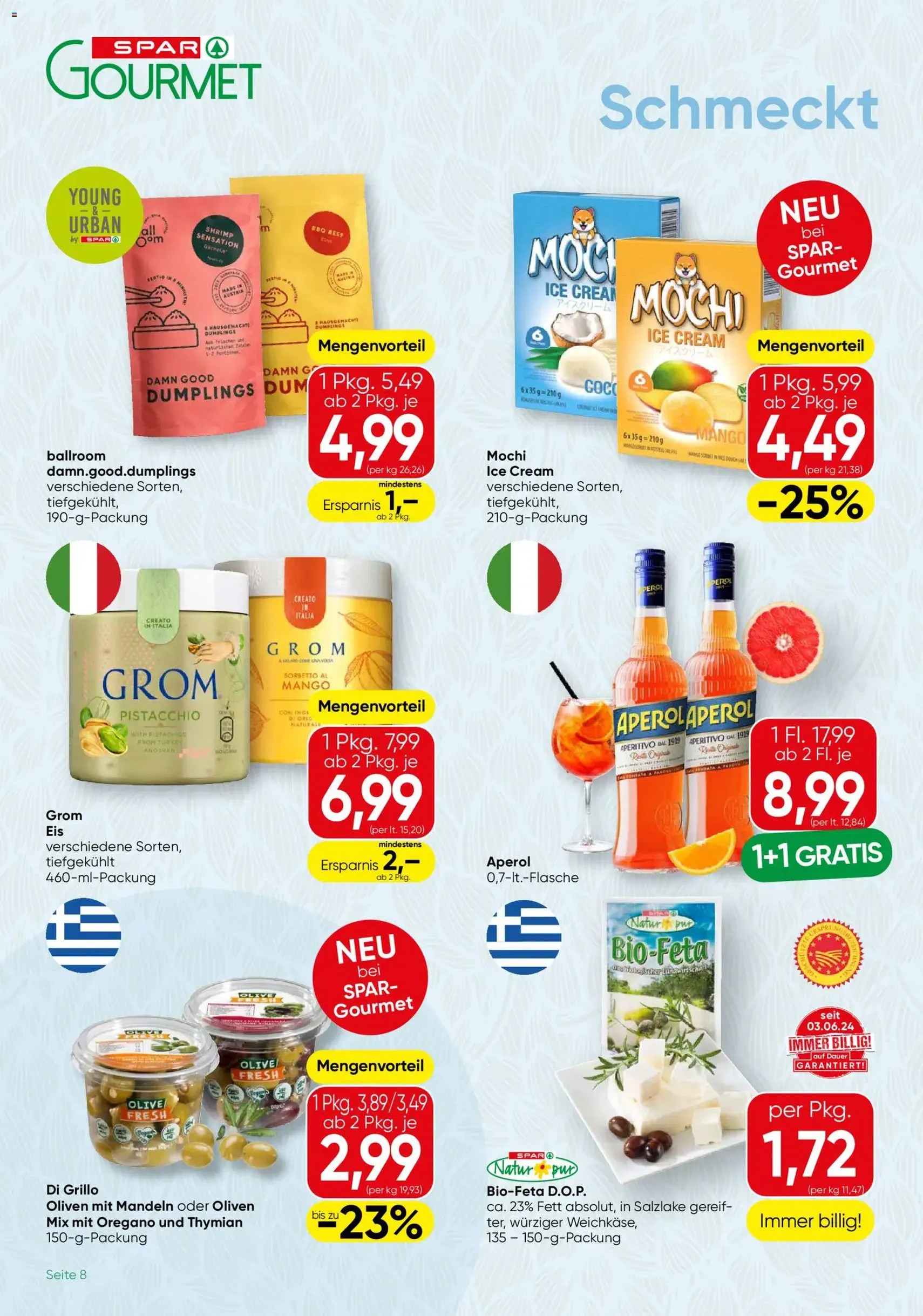 SPAR Gourmet Flugblatt - Gültiger Prospekt ab 18.06.2026, Seite 8 von insgesamt 12