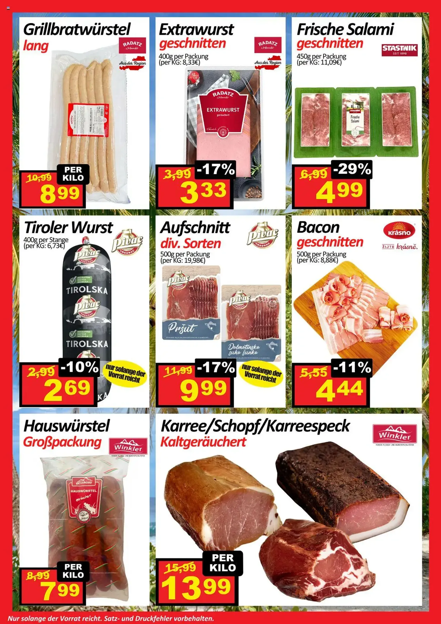 Wurstico Abholmarkt Flugblatt - Gültiger Prospekt ab 03.07.2025, Seite 2 von insgesamt 4