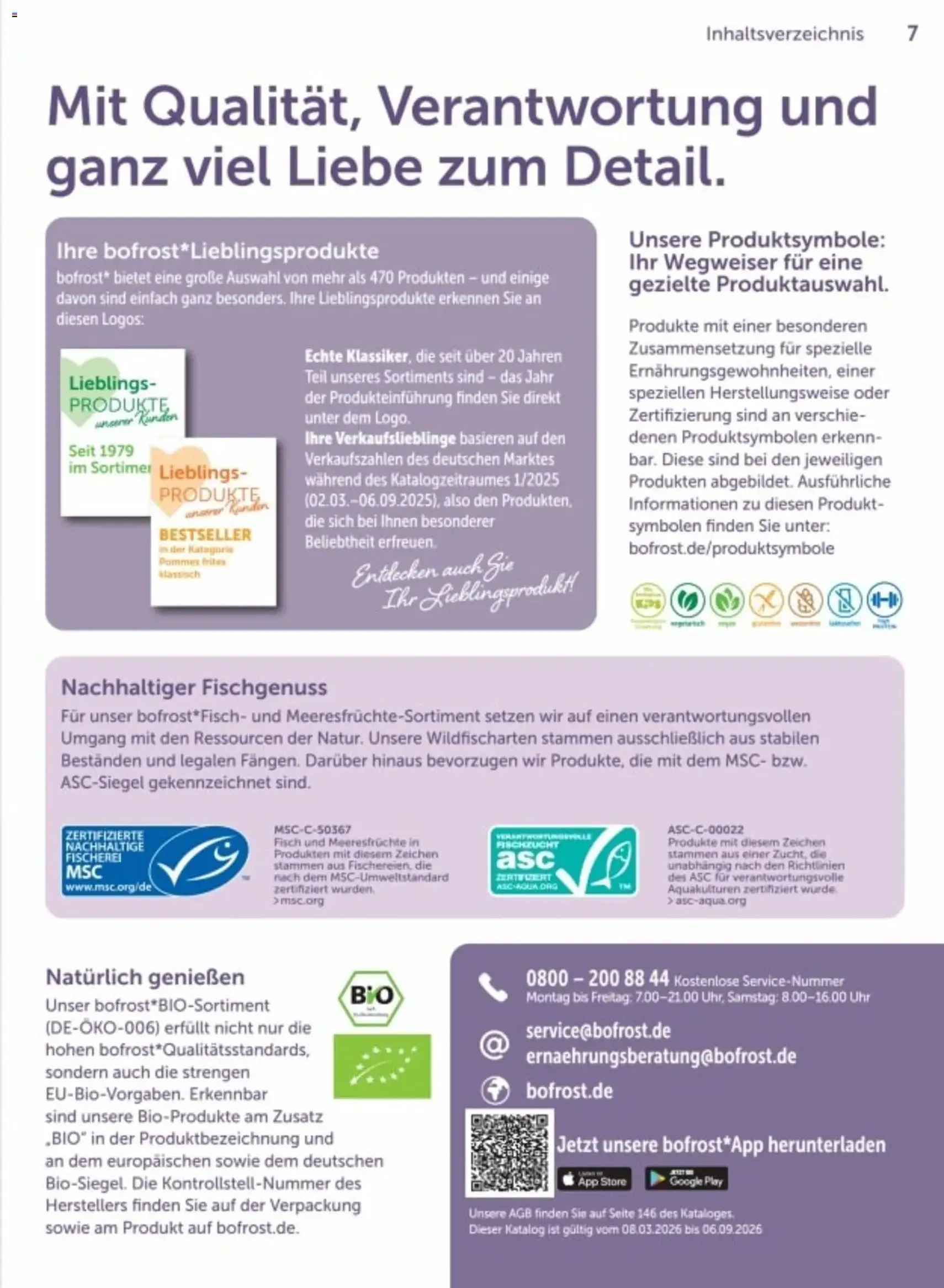 Bofrost Katalog - Gültiger Prospekt ab 06.03.2026, Seite 7 von insgesamt 150